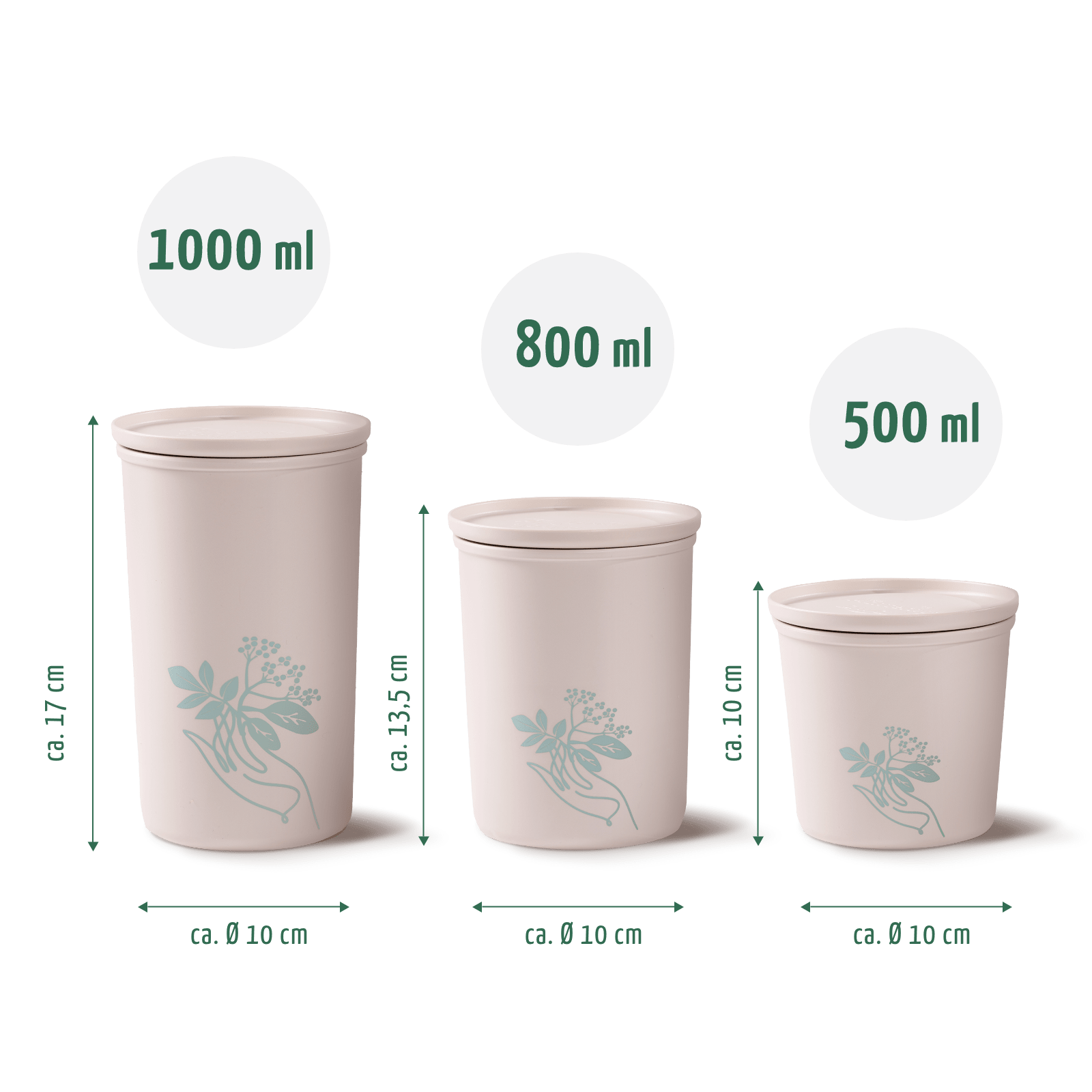 Goldene Milch Mischung 3er Bio Set + Frischhaltedosen