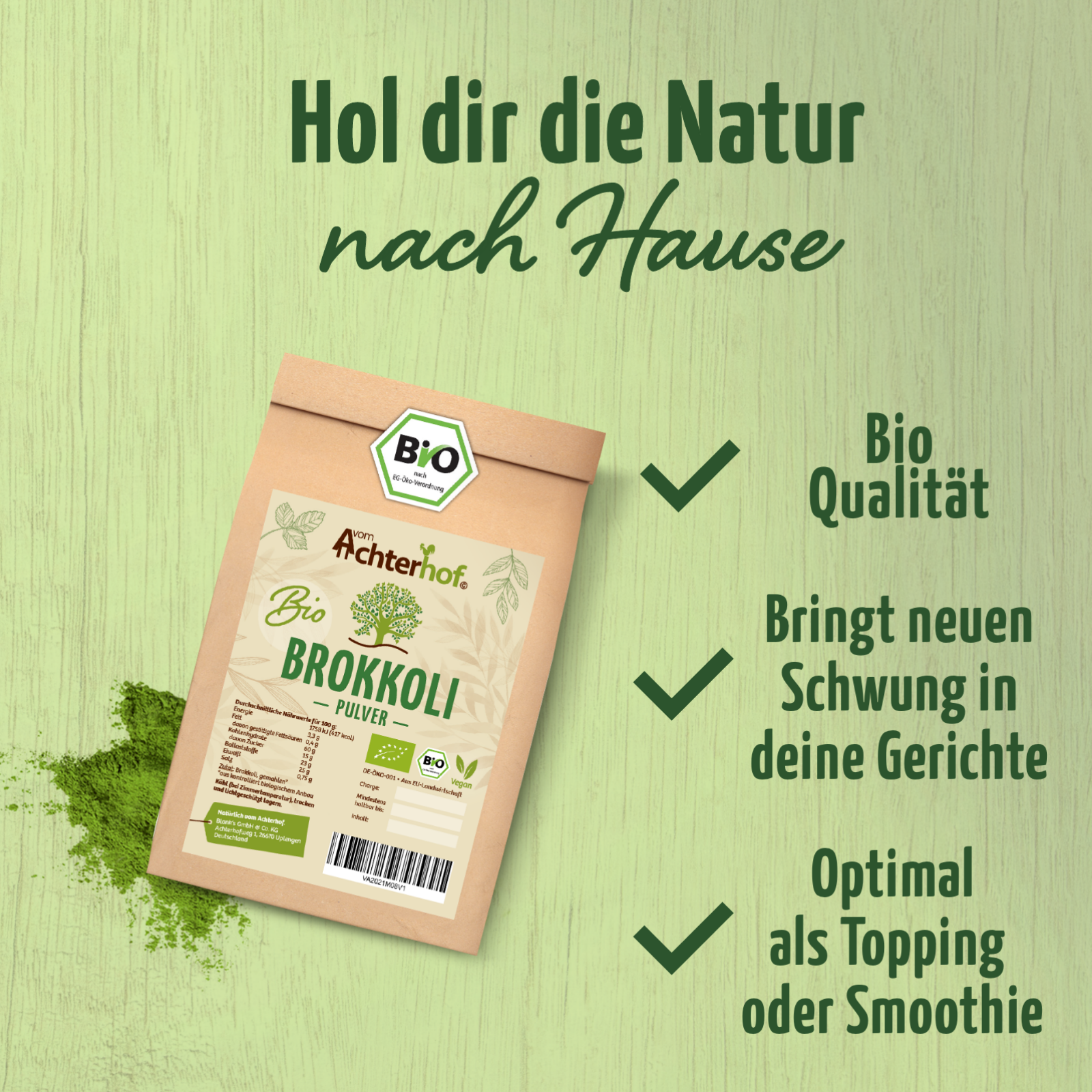 Grüner Smoothie Bio Set