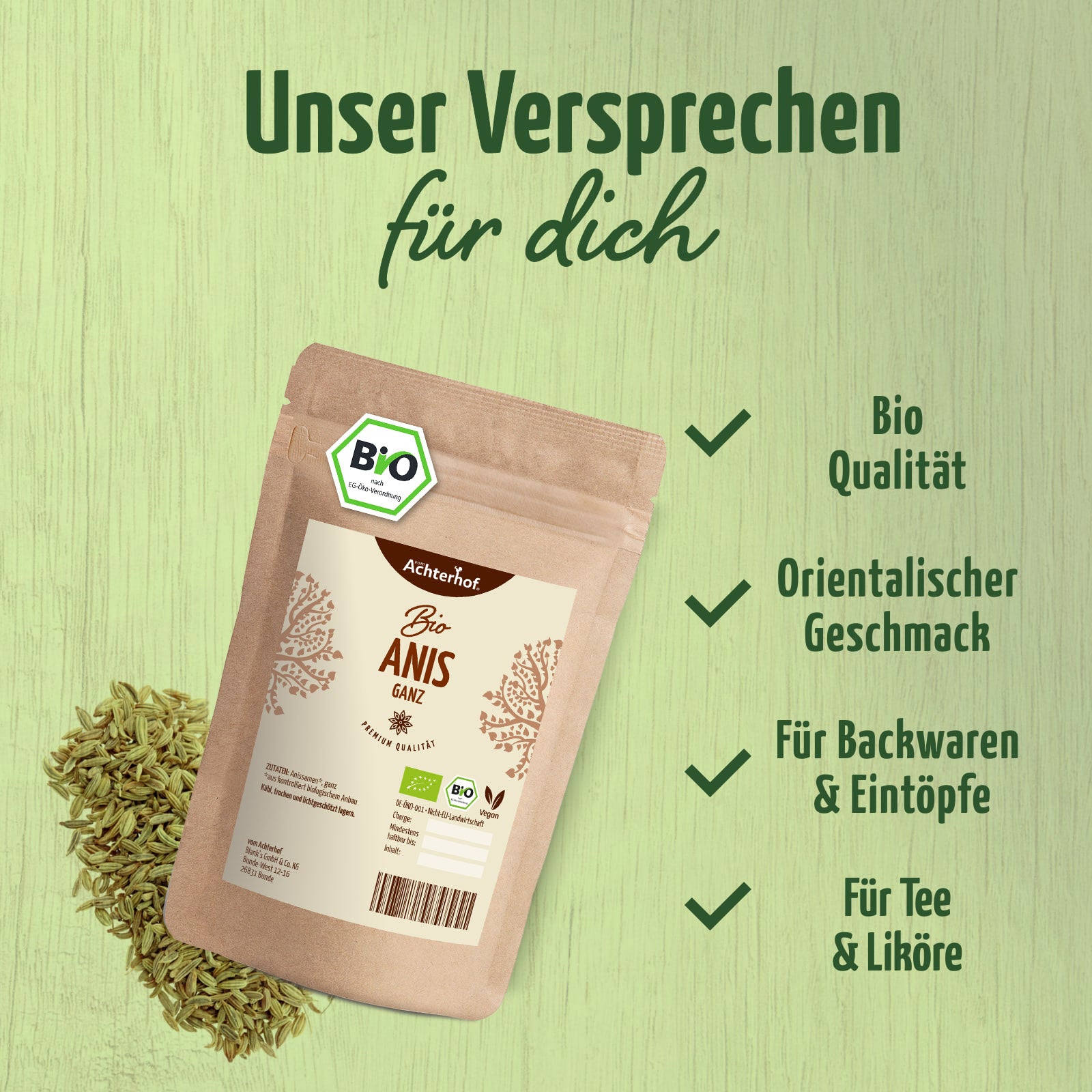 Anis ganz Bio (500g)