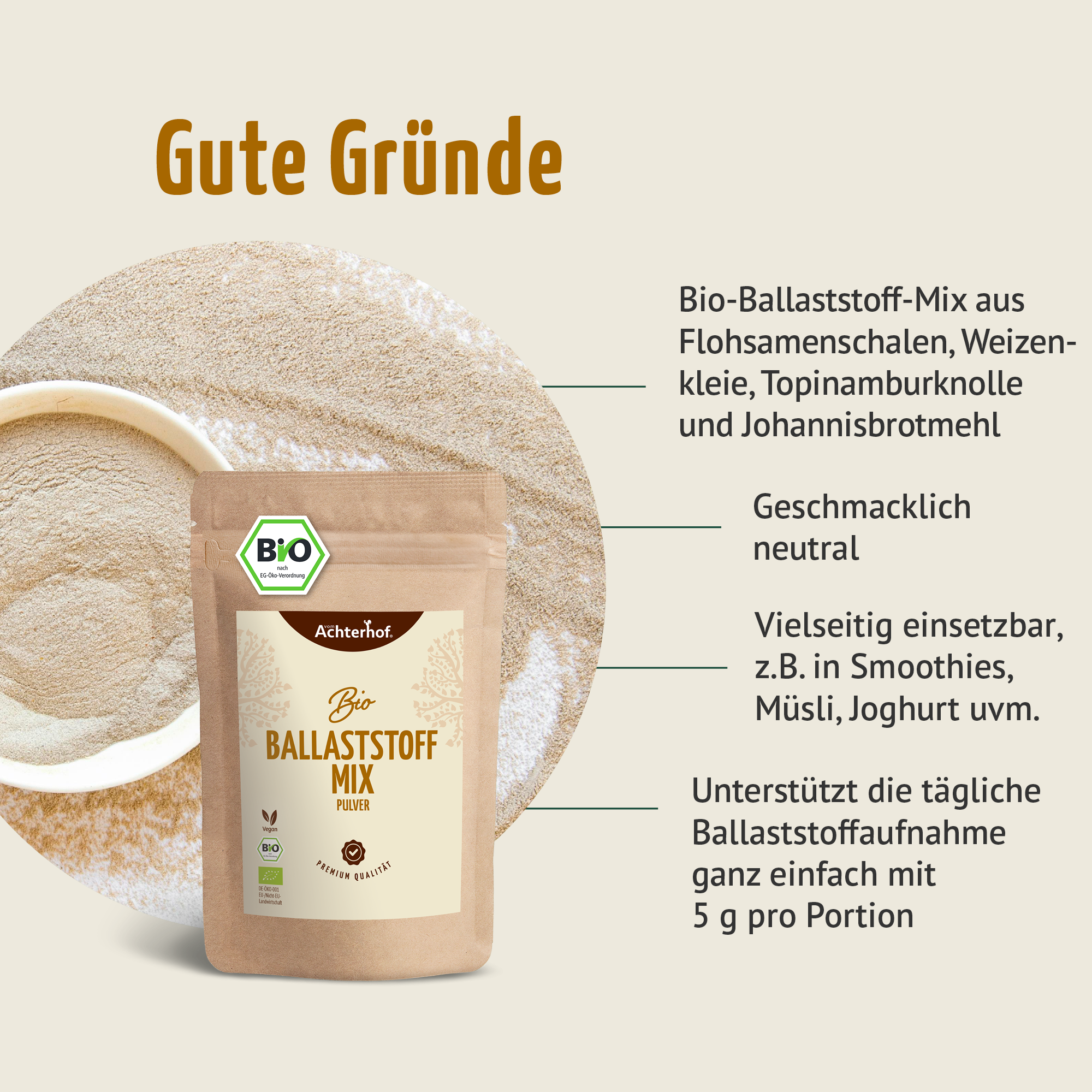 Bio Ballaststoff Mix (100g)