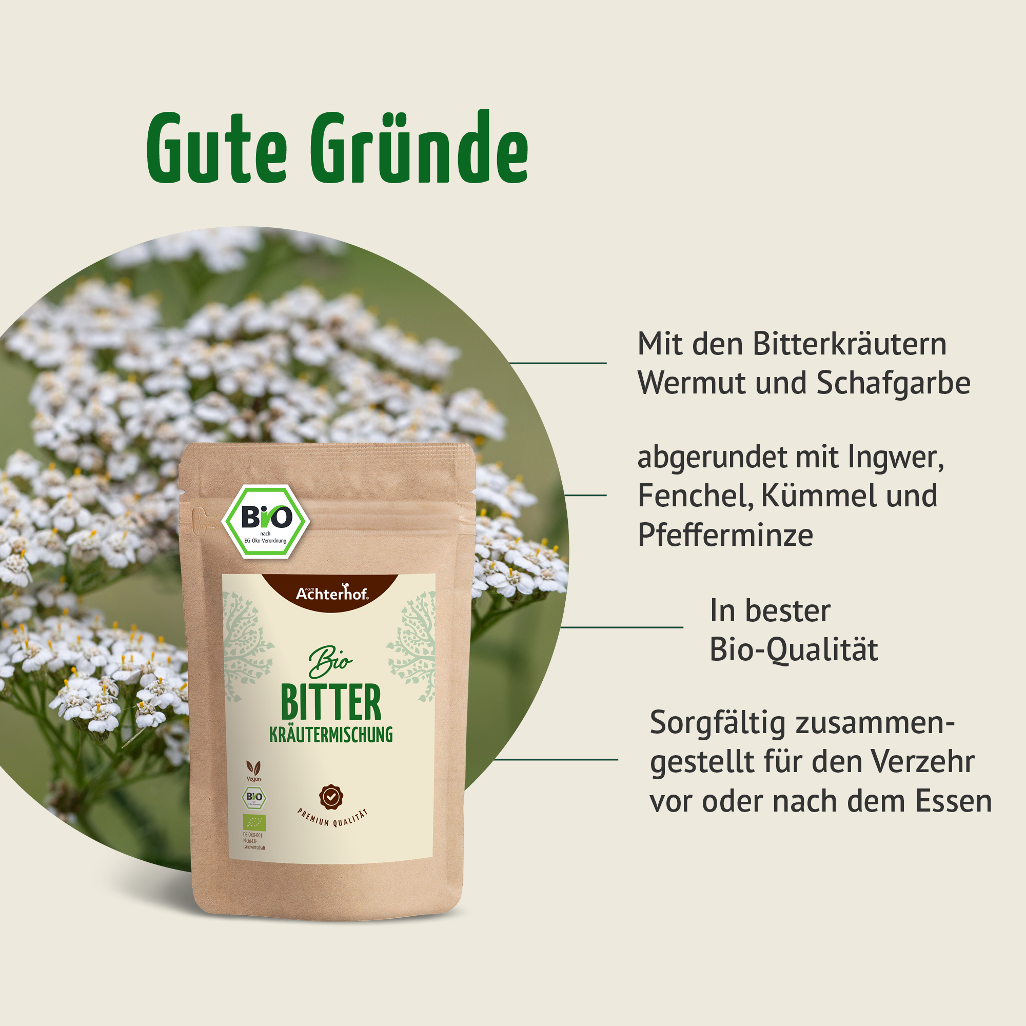 Bio Bitter Kräutermischung gemahlen (100g)
