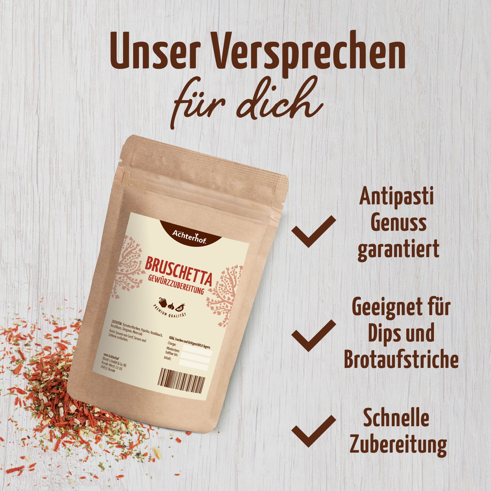 Bruschetta Gewürzzubereitung (250g)