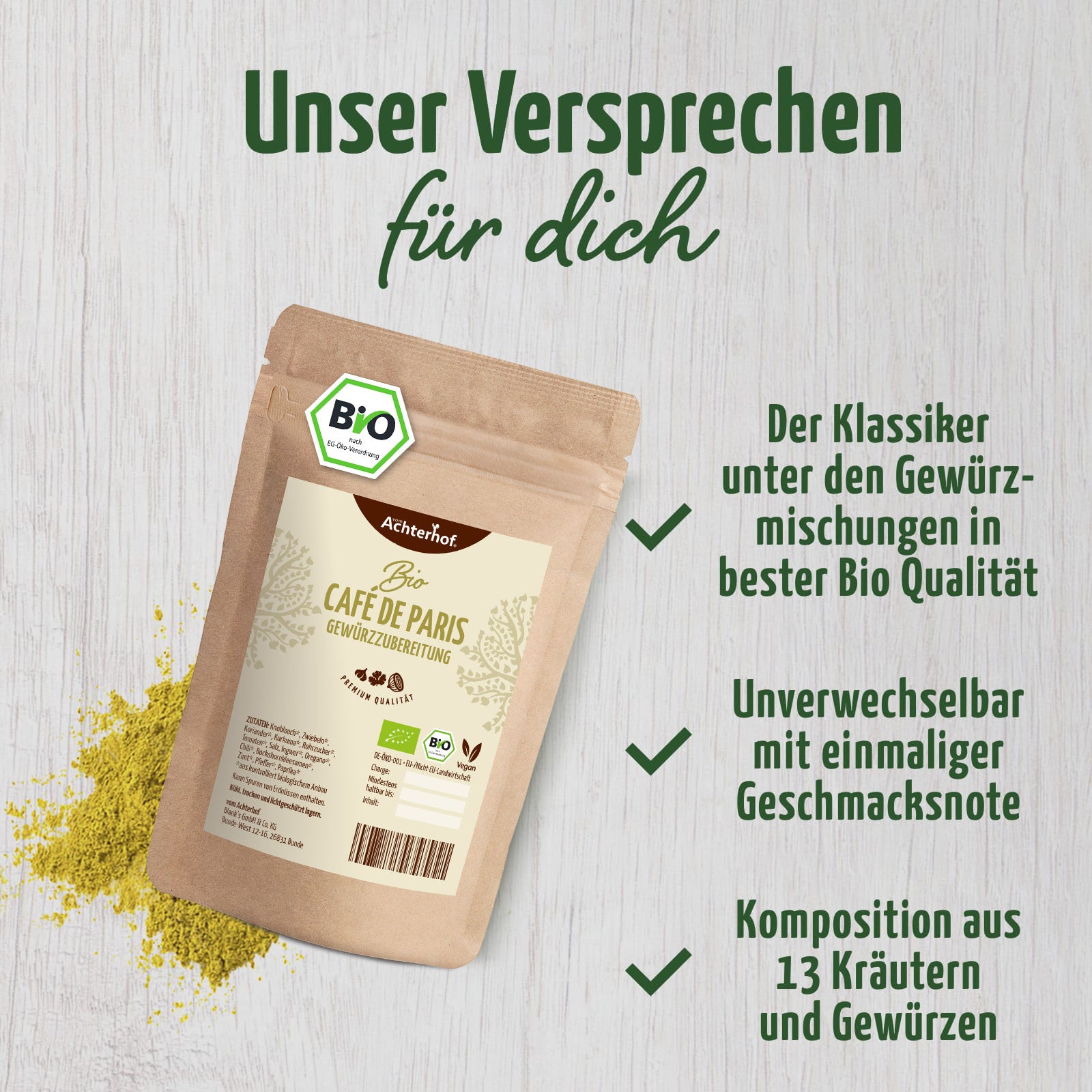 Café de Paris Gewürzzubereitung Bio (100g)