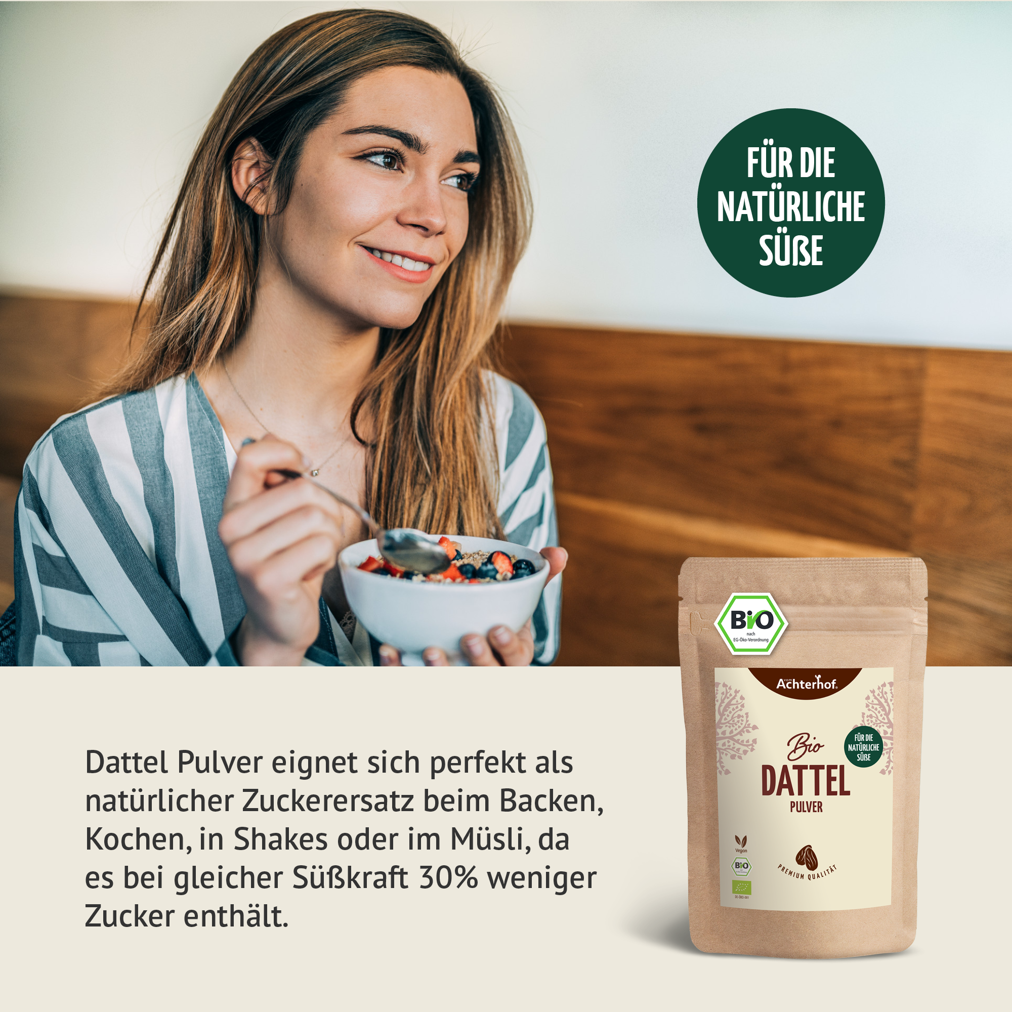 Bio Dattel Pulver (100g)