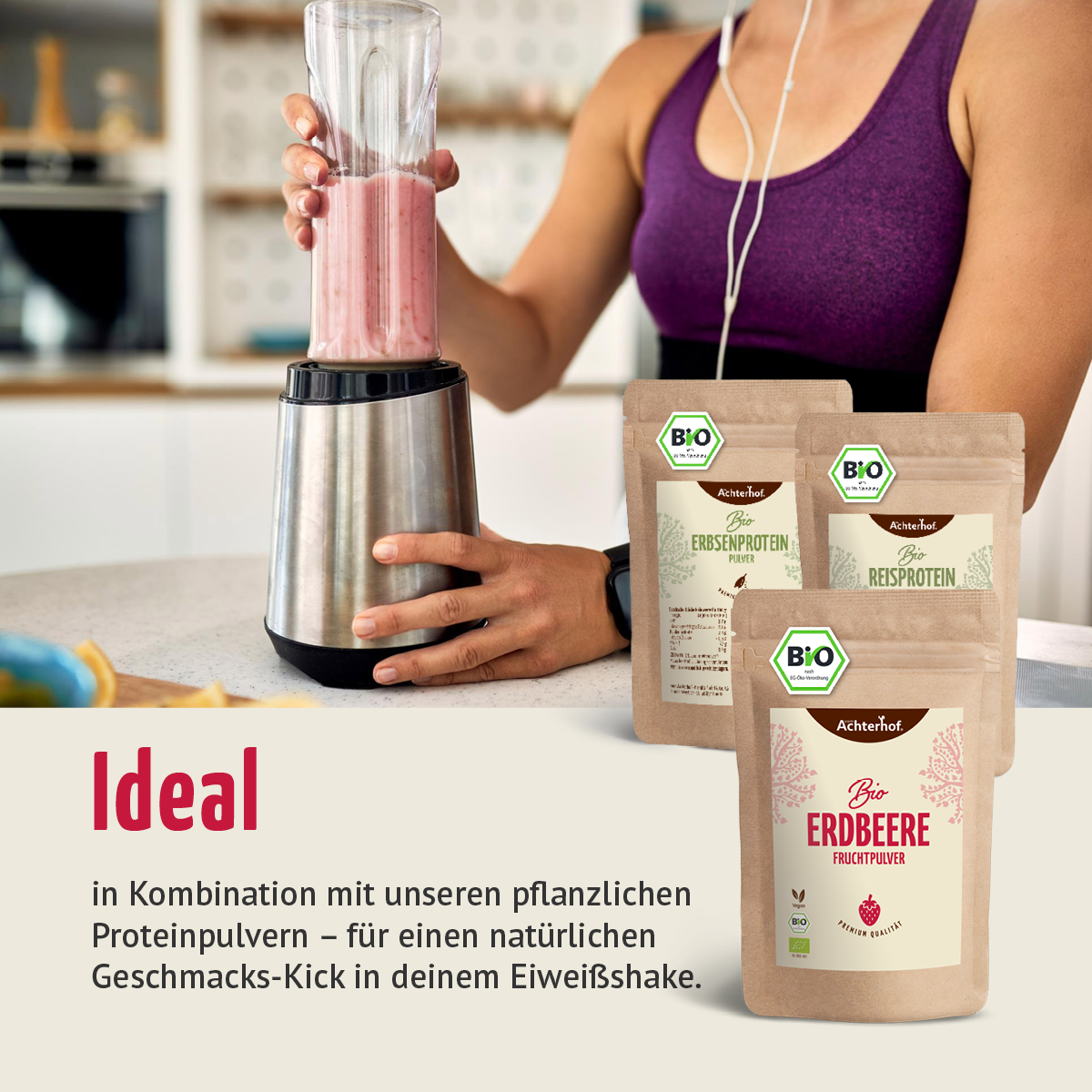 Bio Erdbeere Fruchtpulver (250g)