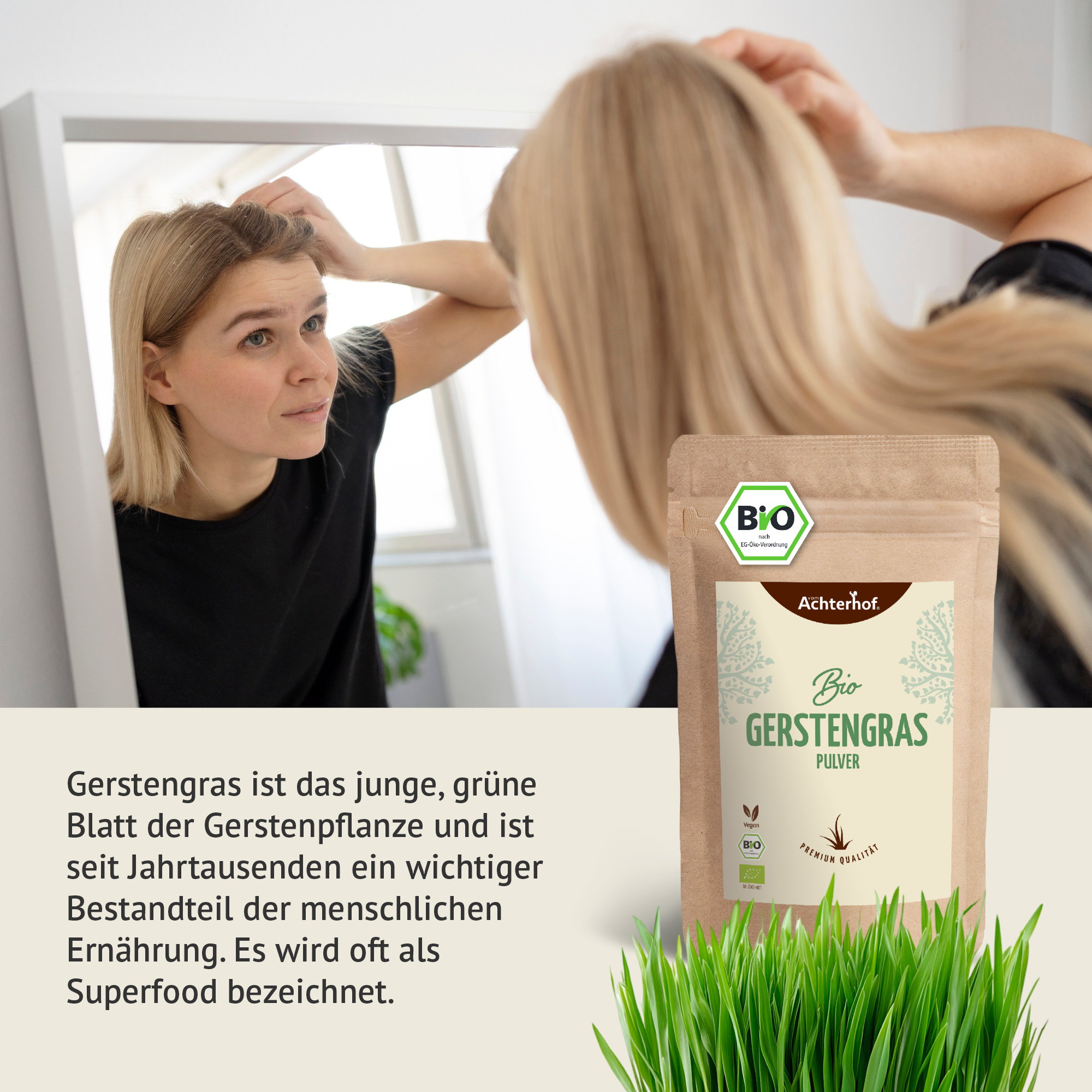 Bio Gerstengras Pulver (500g)