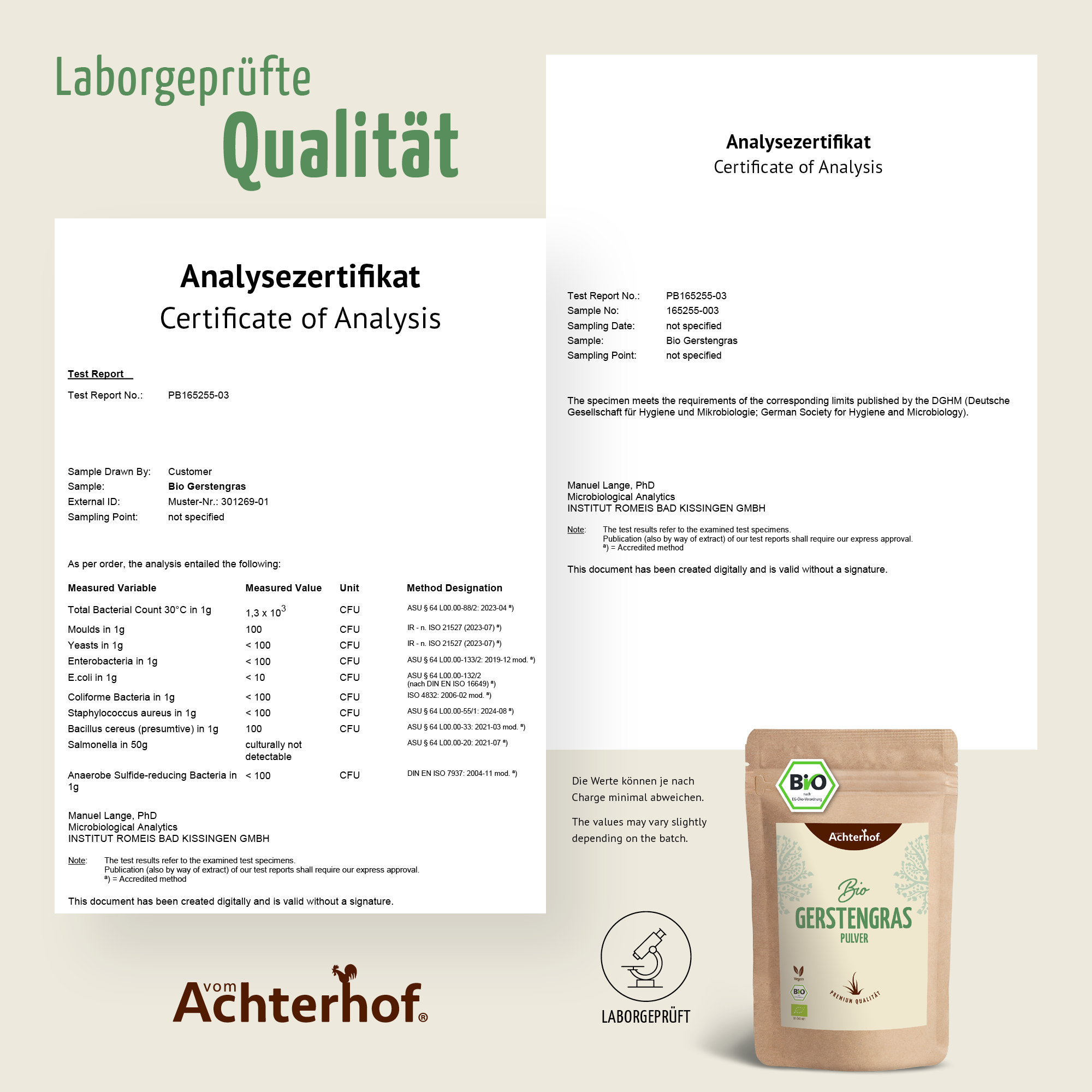 Bio Gerstengras Pulver (500g)