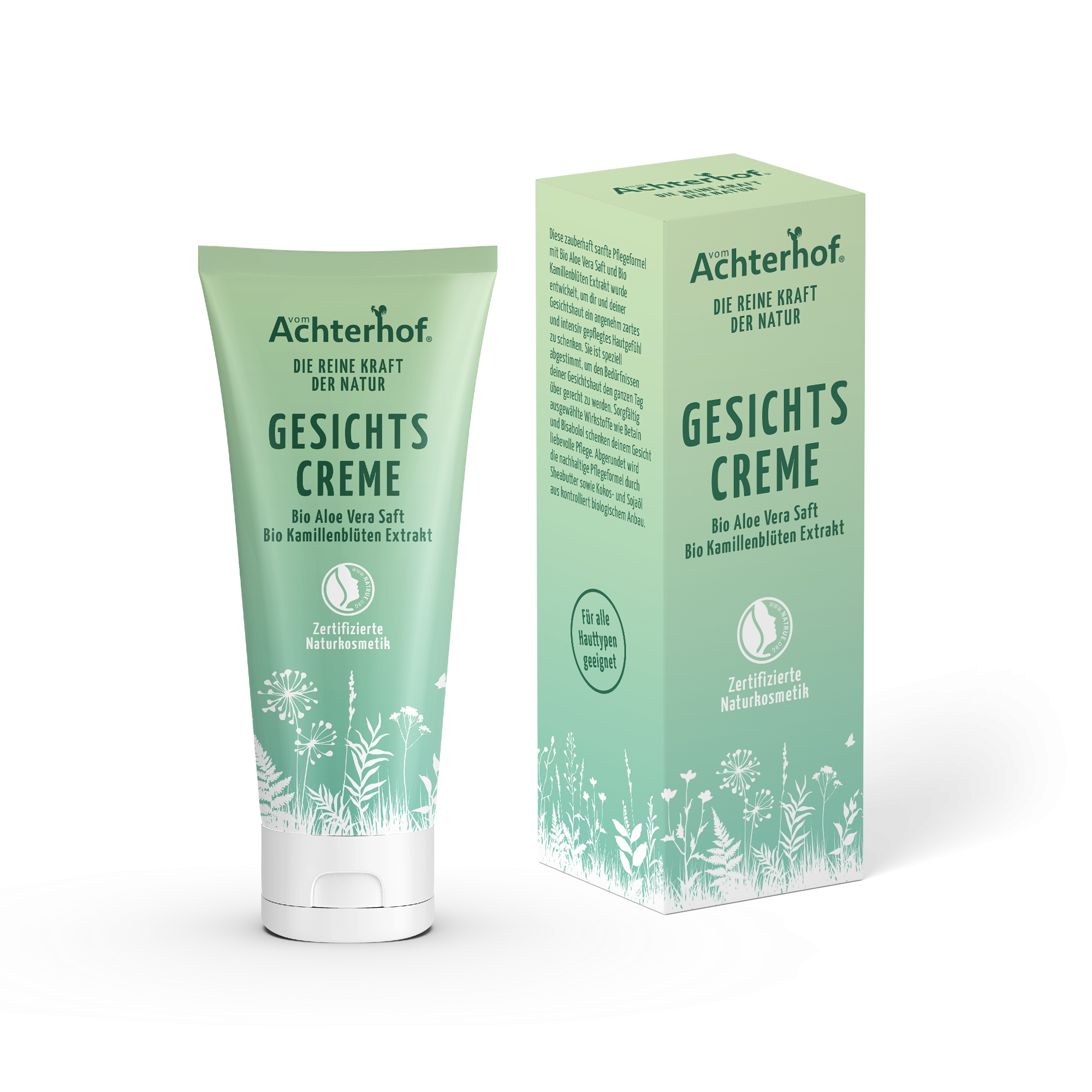 Gesichtscreme mit Bio Aloe Vera Saft und Bio Kamillenblütenextrakt (50