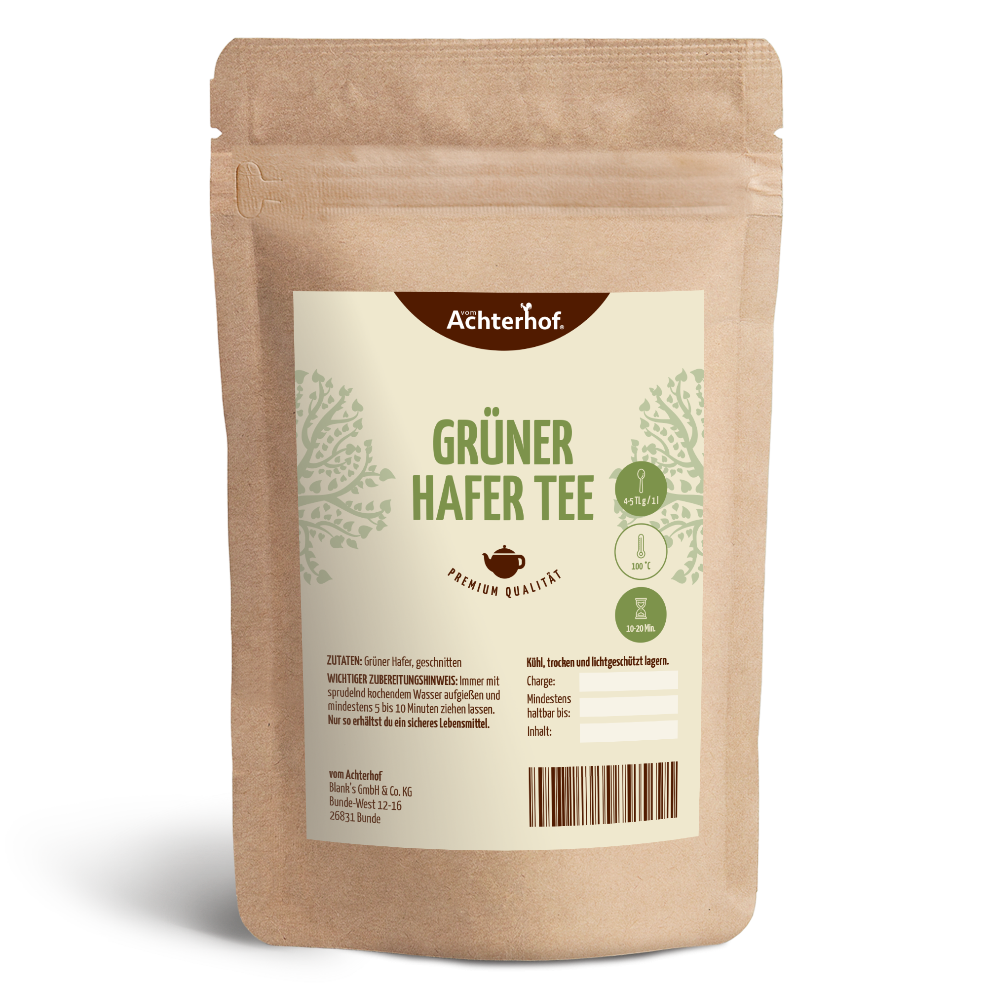 Grüner Hafer Tee (500g)