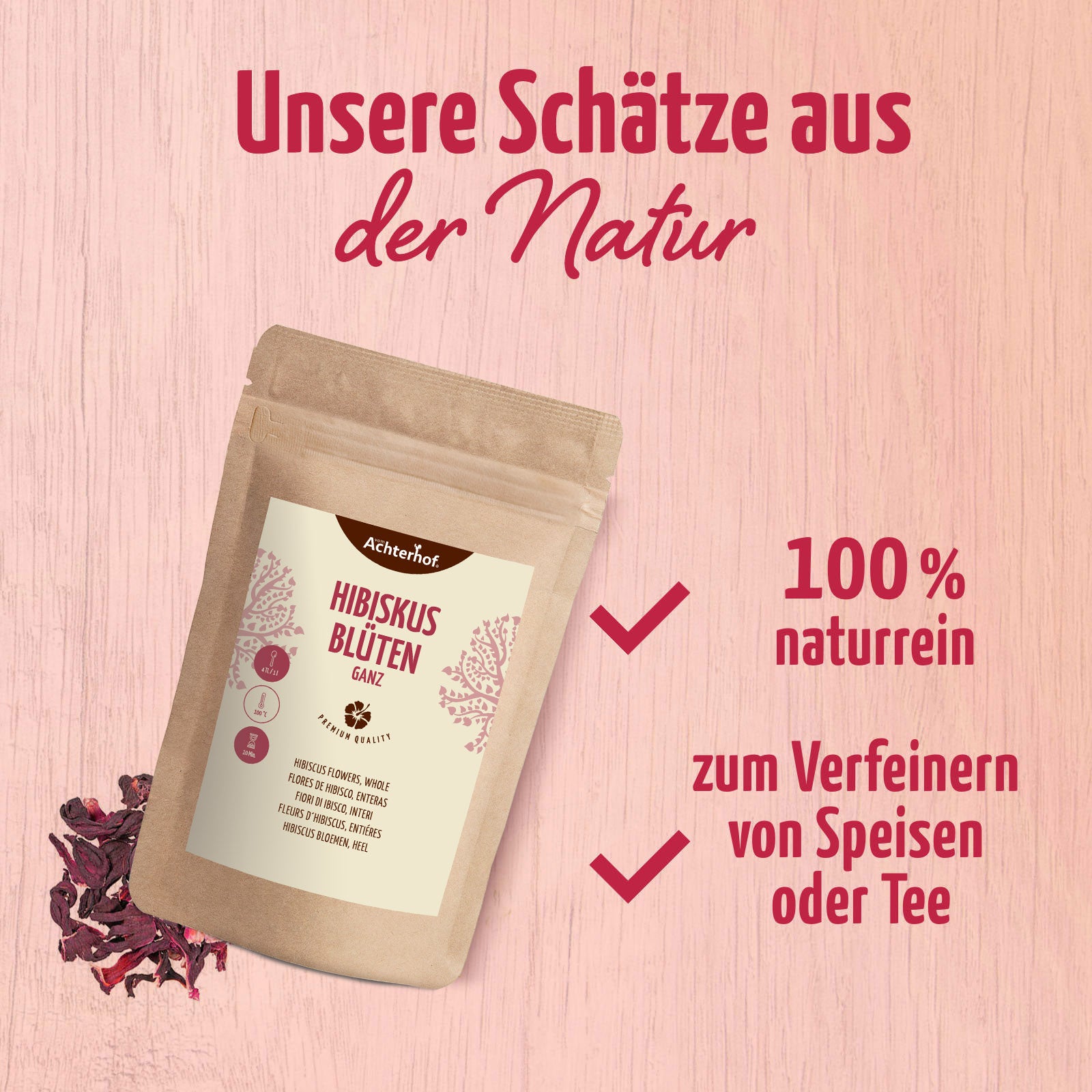 Hibiskusblüten ganz (250g)