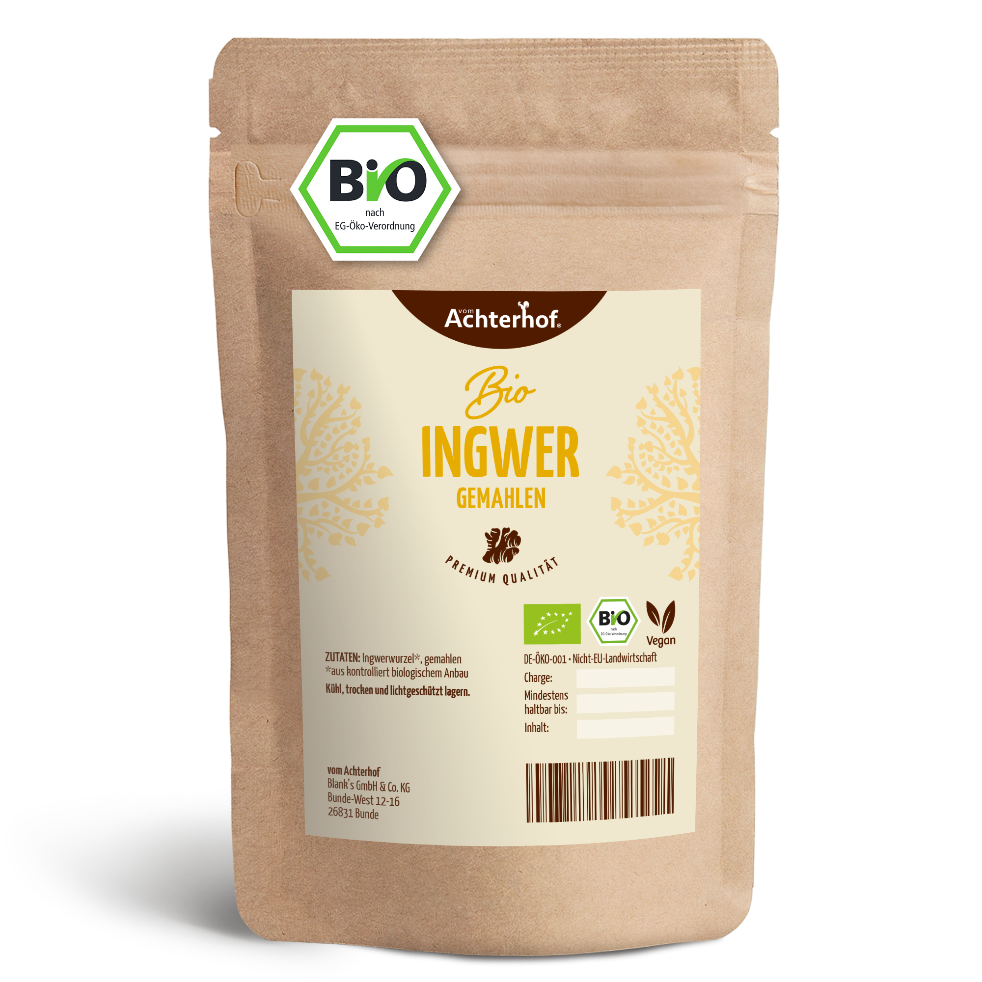 Ingwer gemahlen Bio (500g)
