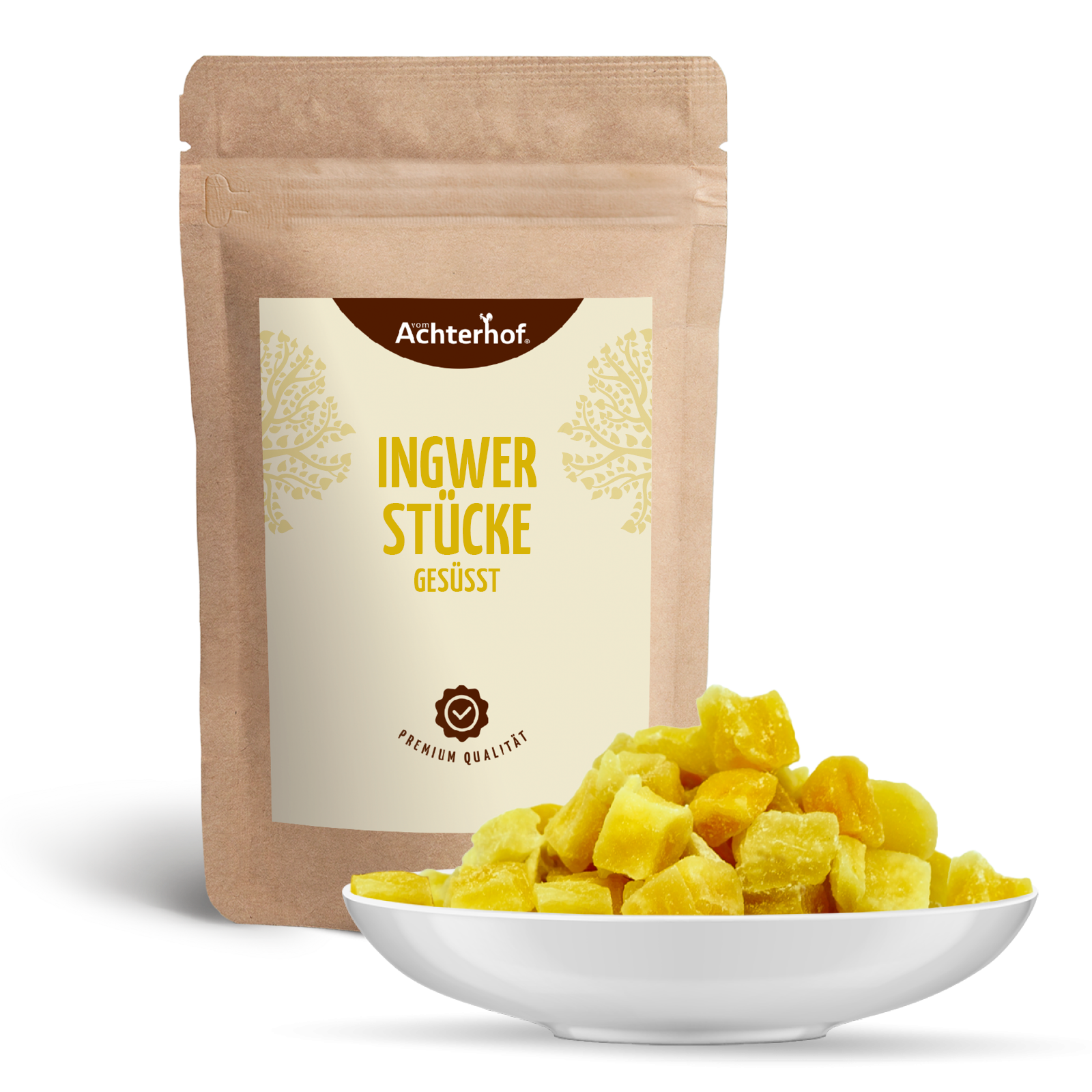 Ingwerstücke getrocknet & gesüßt (1000g)