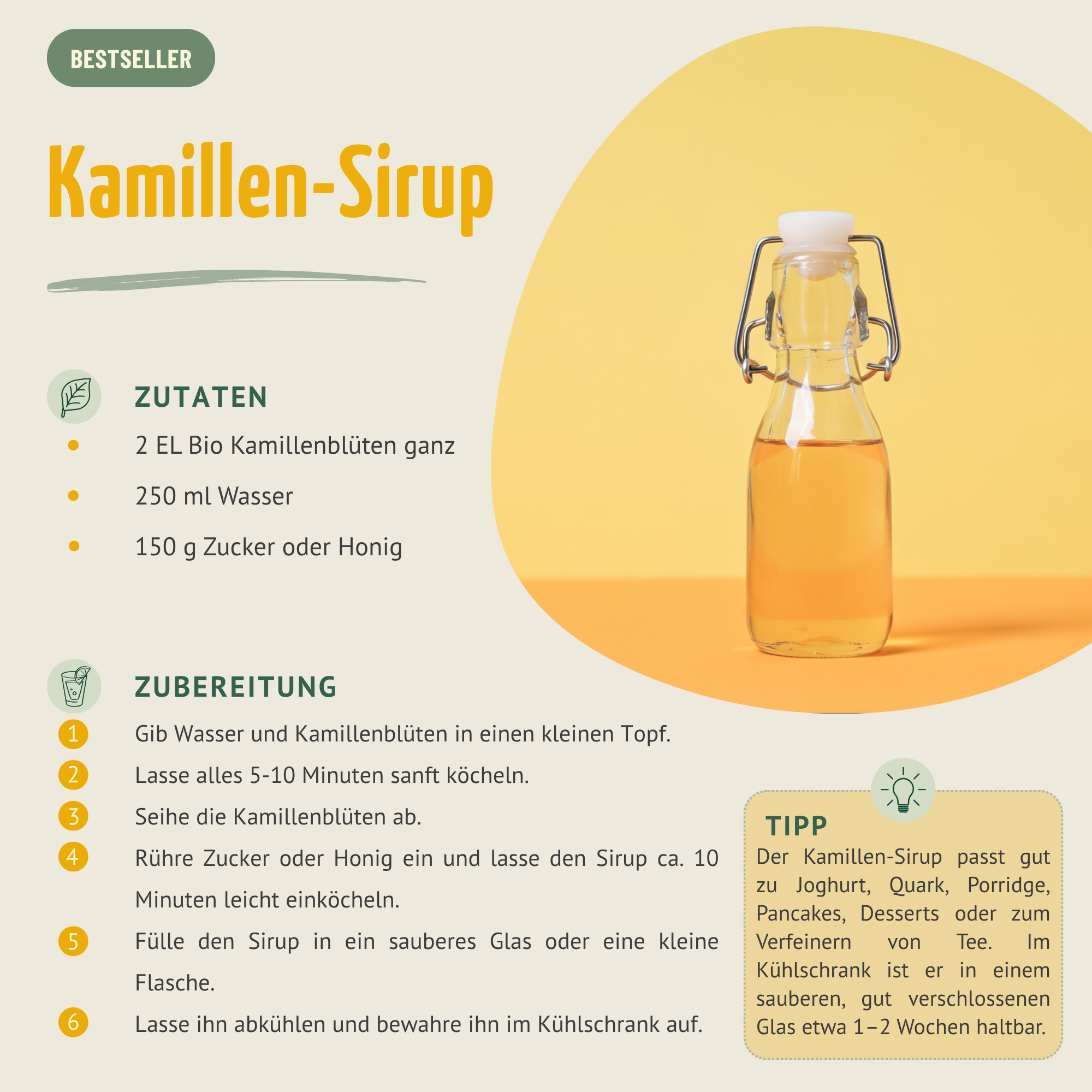 Kamillenblüten ganz Bio (250g)
