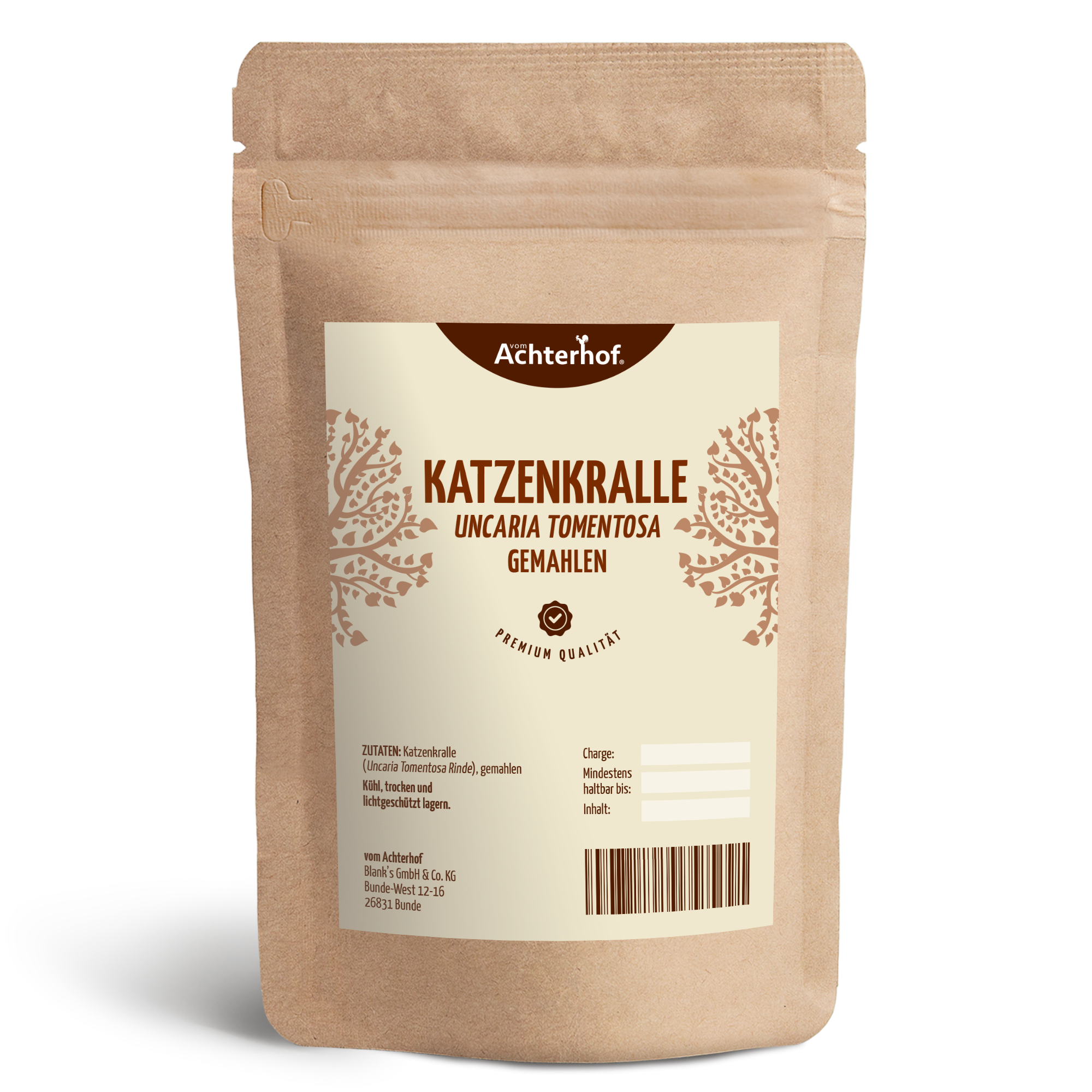 Katzenkralle (Uncaria Tomentosa) gemahlen (1000g)