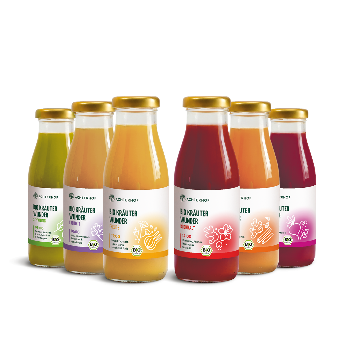 Kräuterwunder Bio Fastenkur 1 - 7 Tage (6 Flaschen pro Tag)