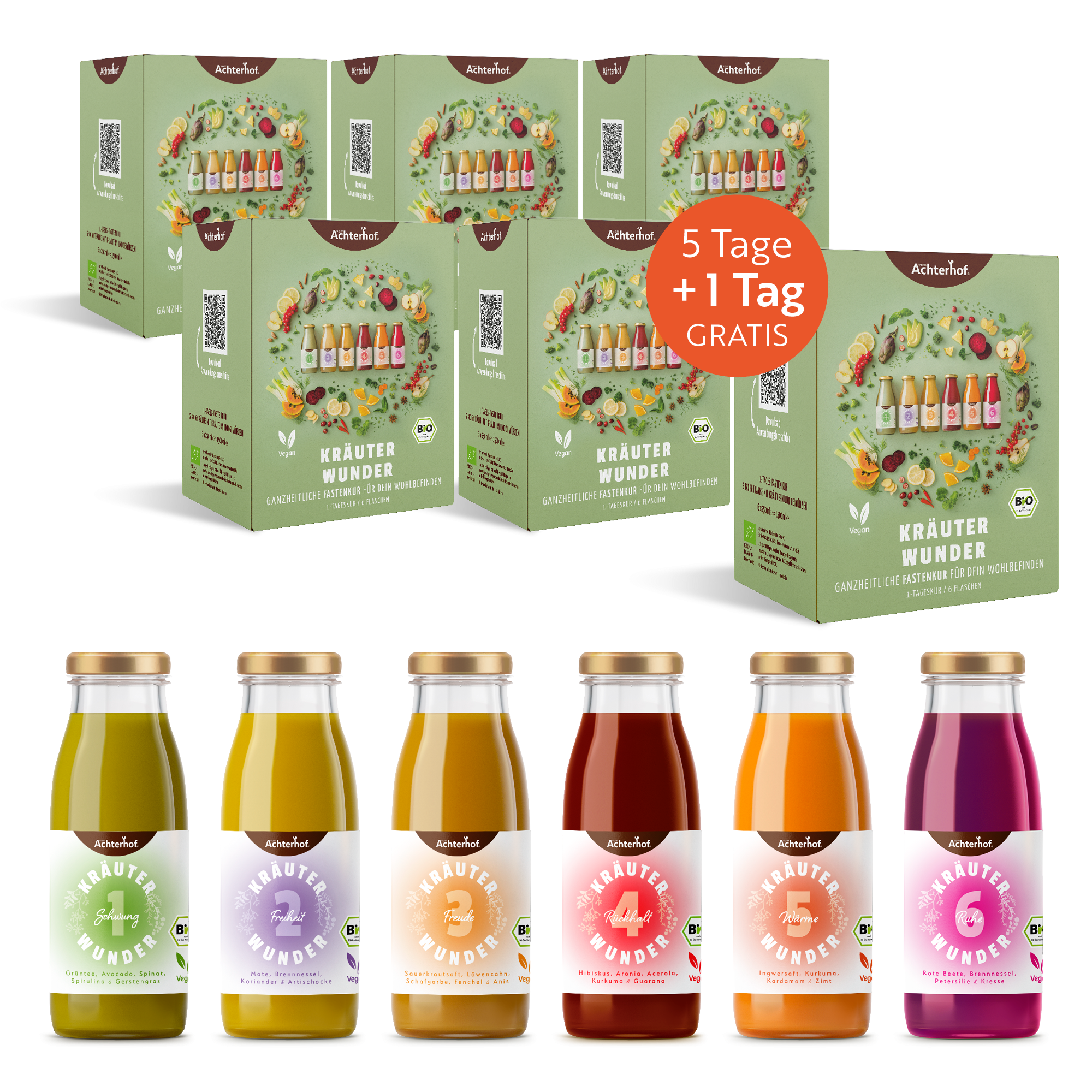Kräuterwunder Bio Fastenkur 5+1 Tag gratis