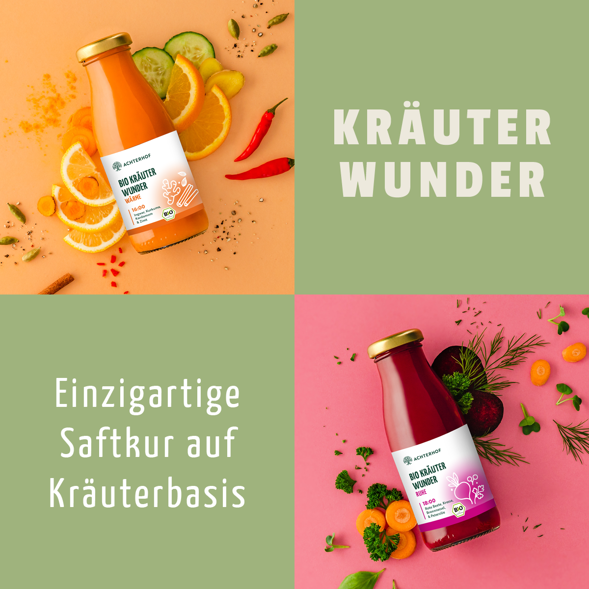 Kräuterwunder Bio Fastenkur 5 Tage (30 Flaschen)