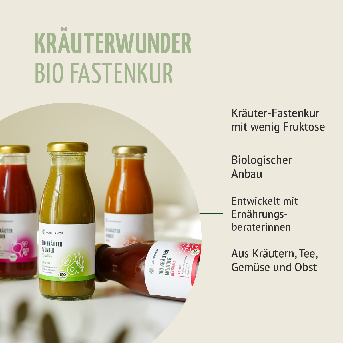 Kräuterwunder Bio Fastenkur 5 Tage (30 Flaschen)