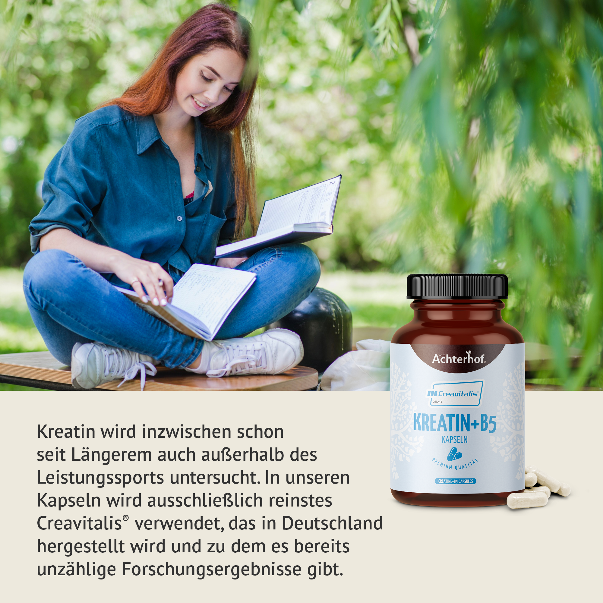 Kreatin+B5 Kapseln (150 Kapseln)