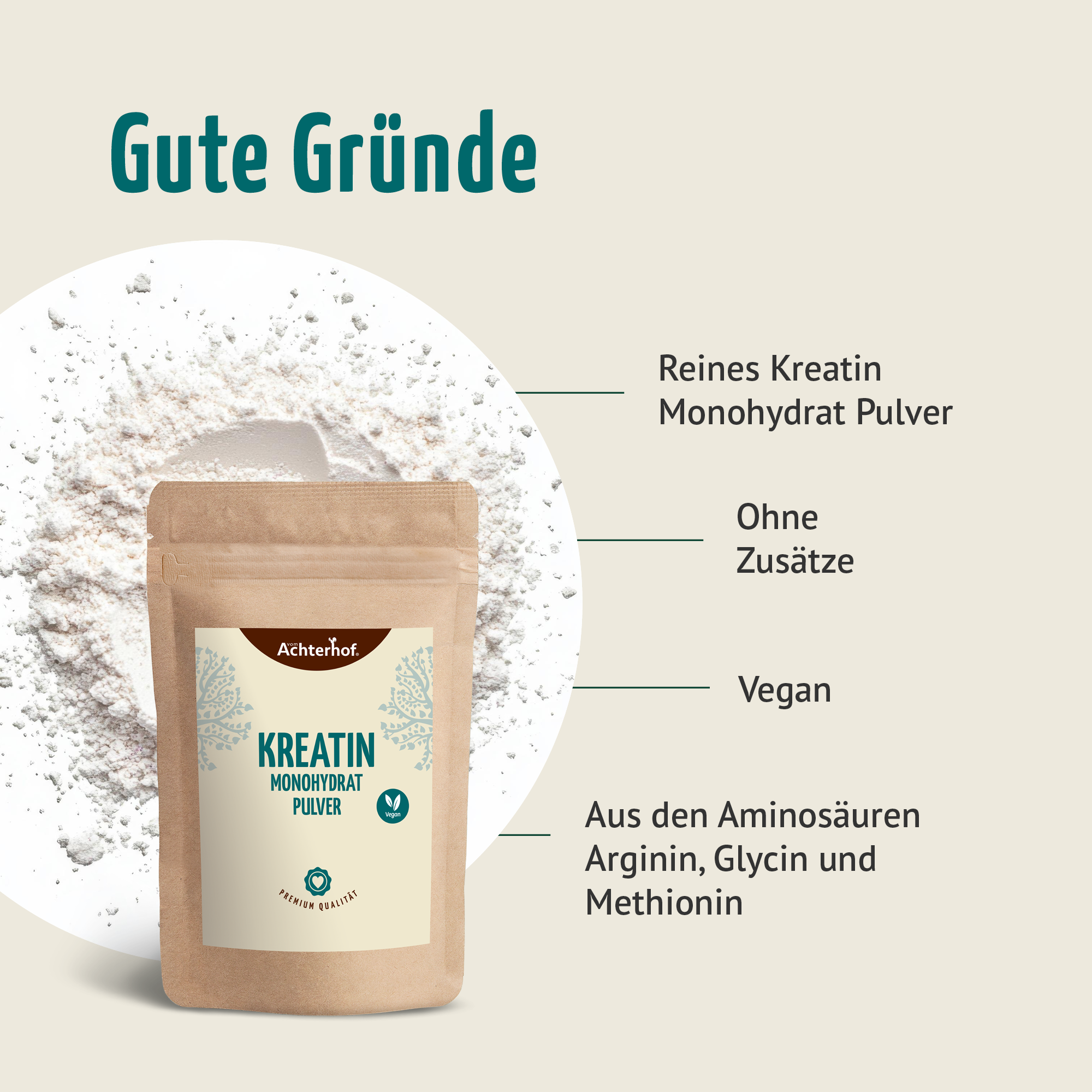 Kreatin Monohydrat Pulver (100g)