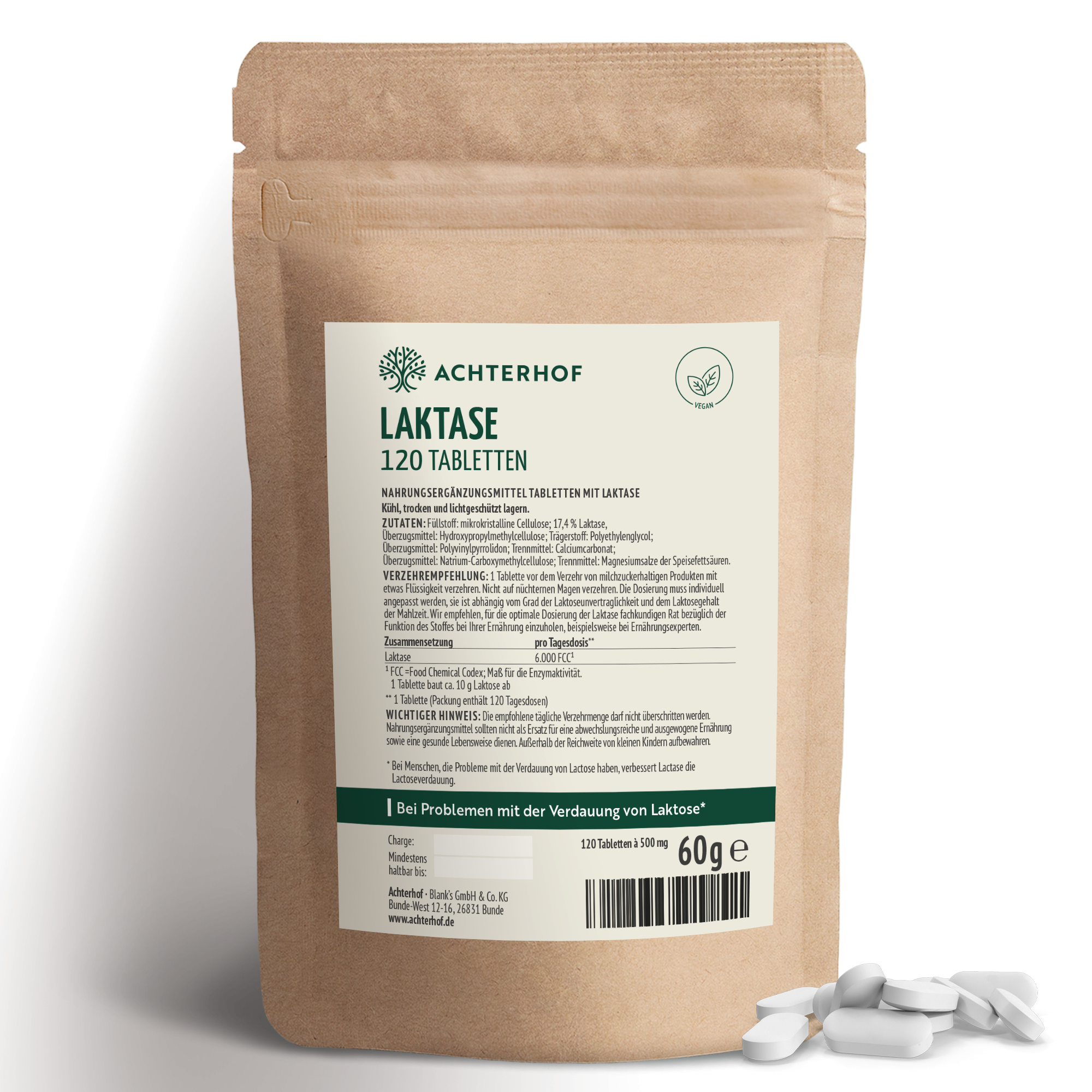 Laktase Tabletten (120 Tabletten)