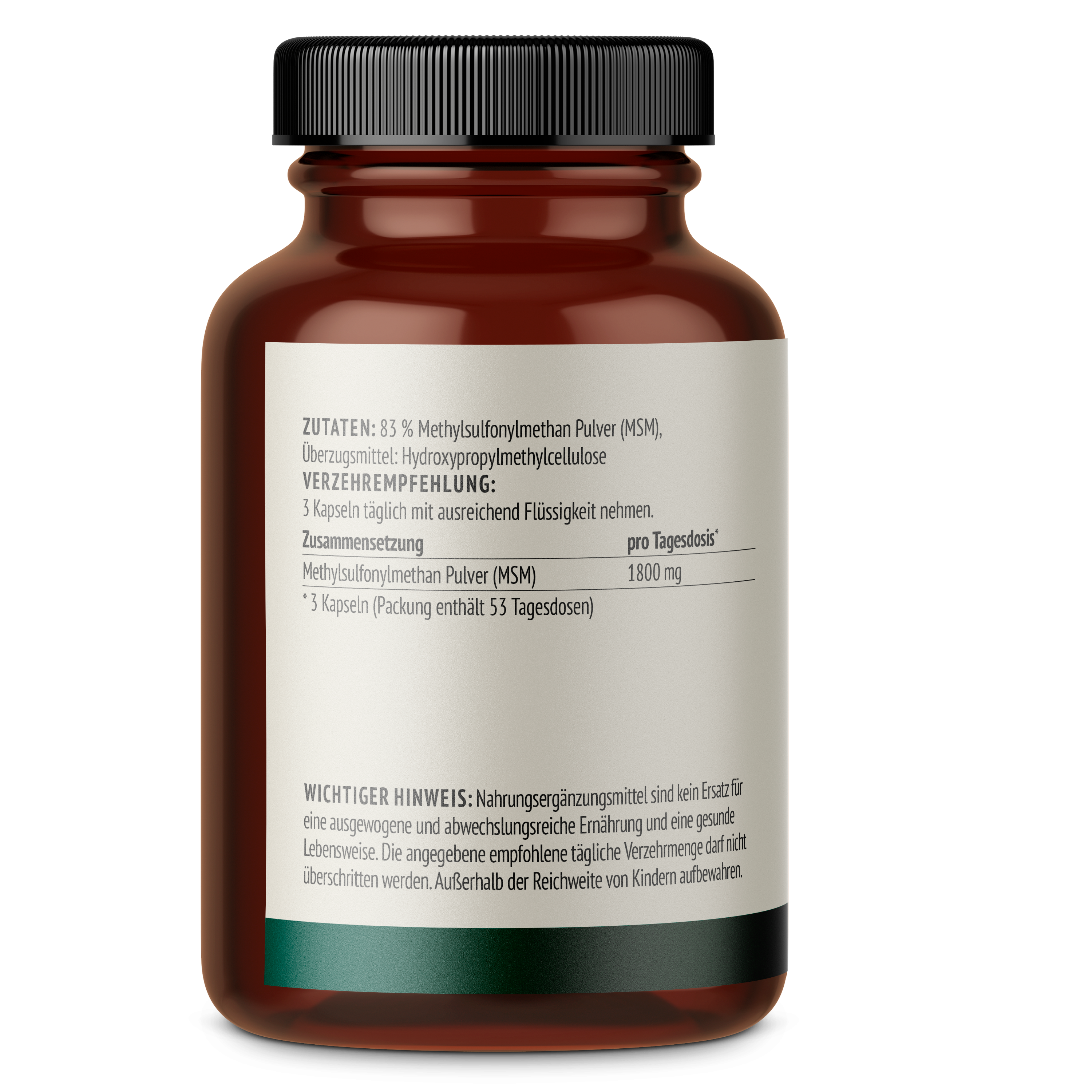 MSM (Methylsulfonylmethan) Kapseln (160 Kapseln)