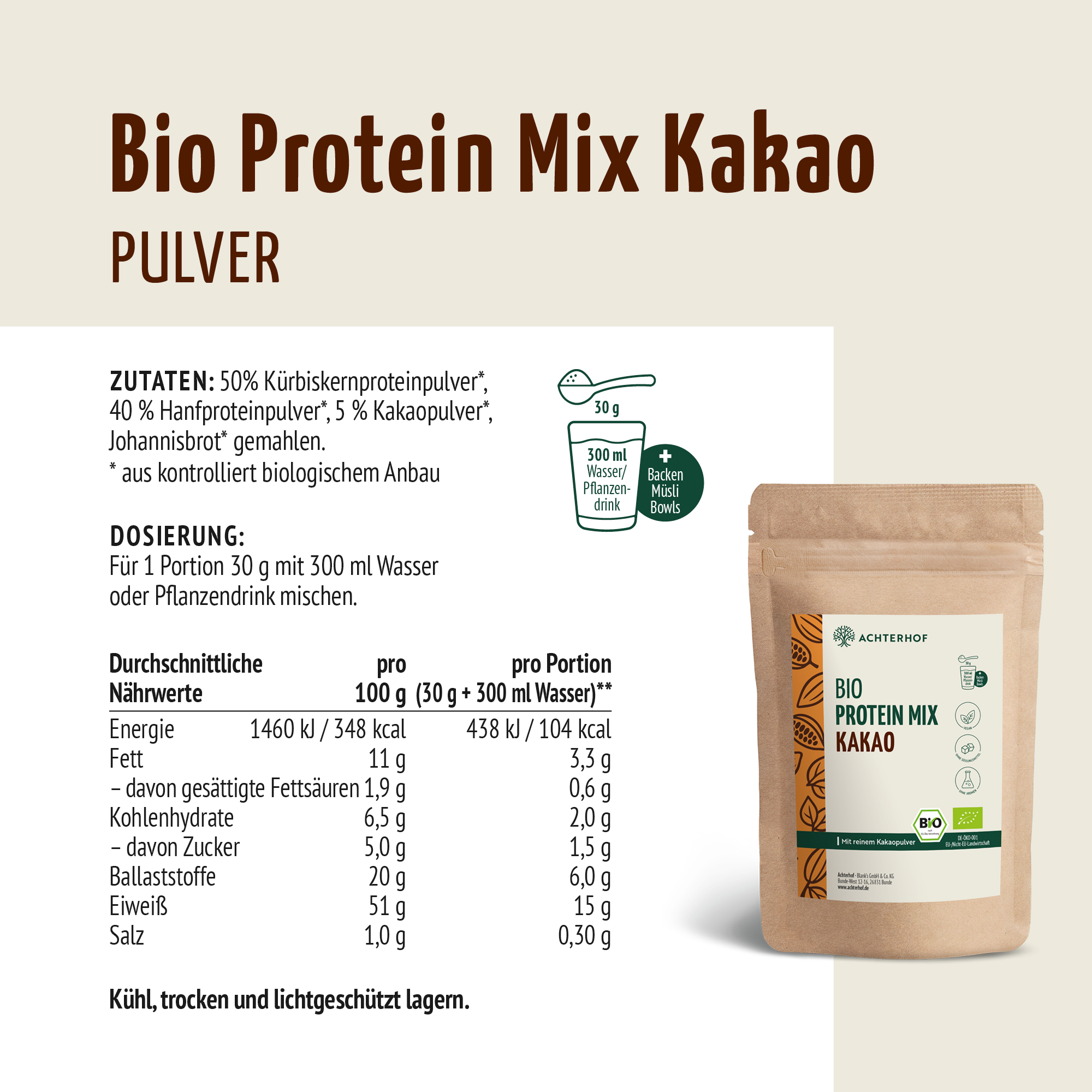 Bio Protein Mix Kakao (500g)