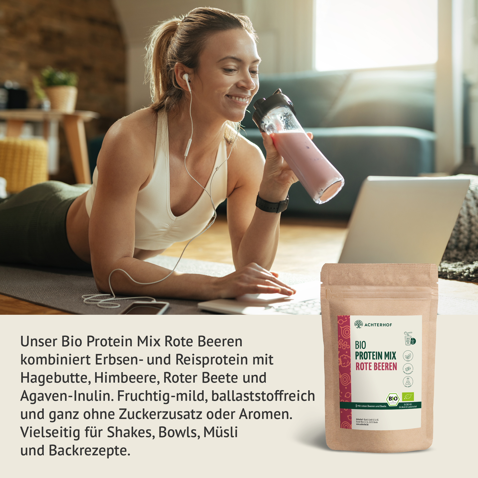 Bio Protein Mix rote Beeren (250g)