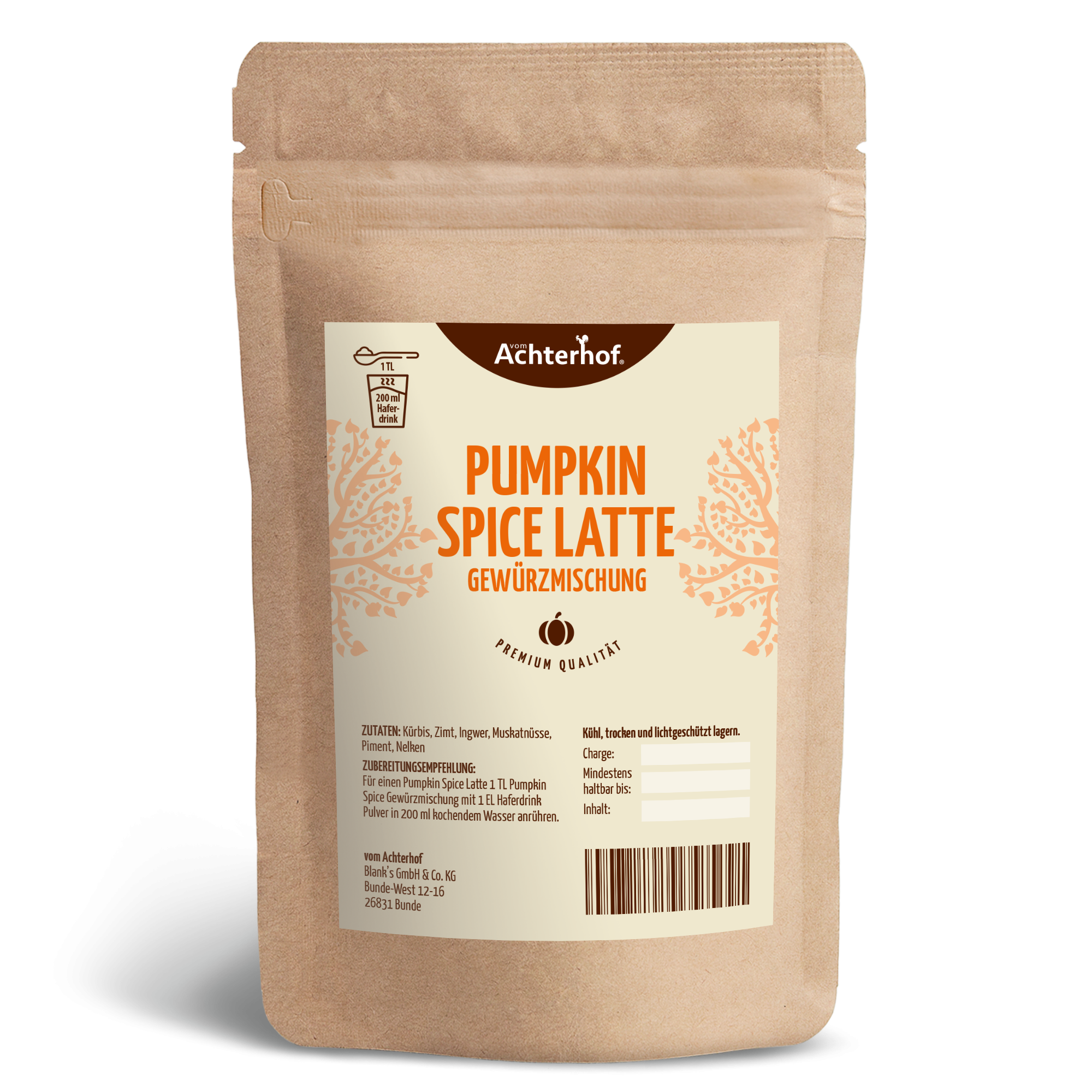Pumpkin Spice Latte Gewürzmischung (100g)