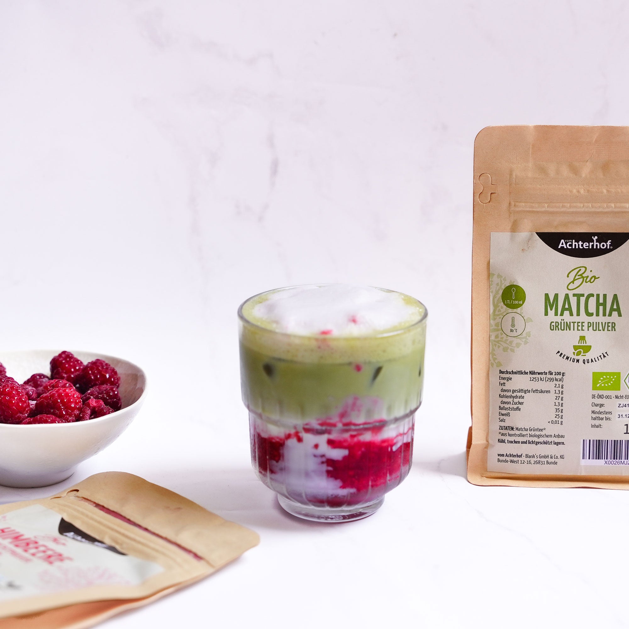 Bio Raspberry Matcha Set
