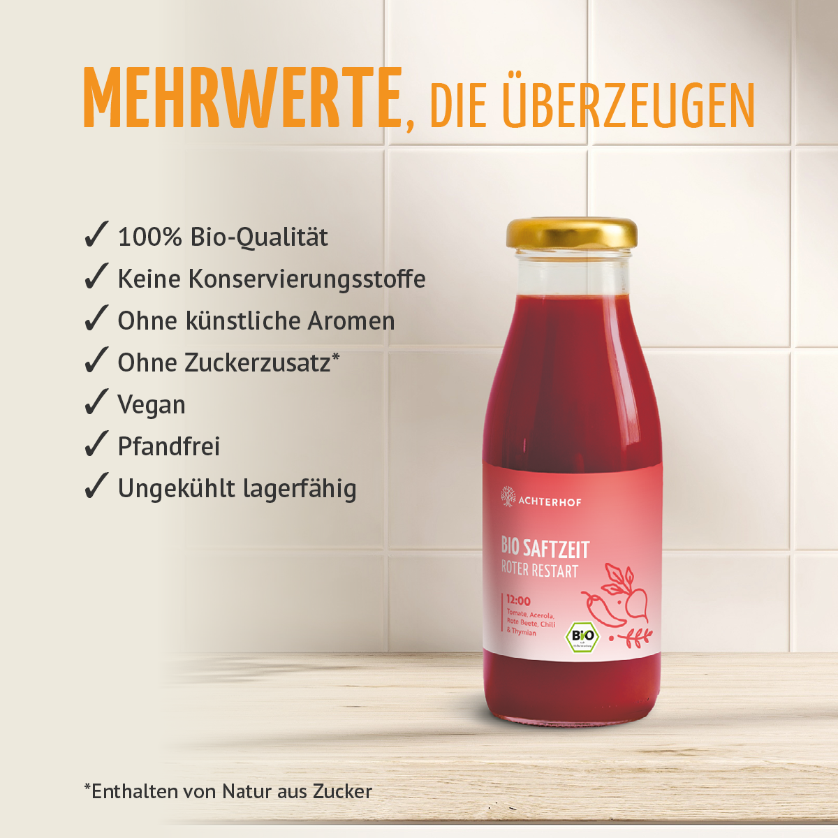 Saftzeit Bio Fastenkur 7 Tage (42 Flaschen)