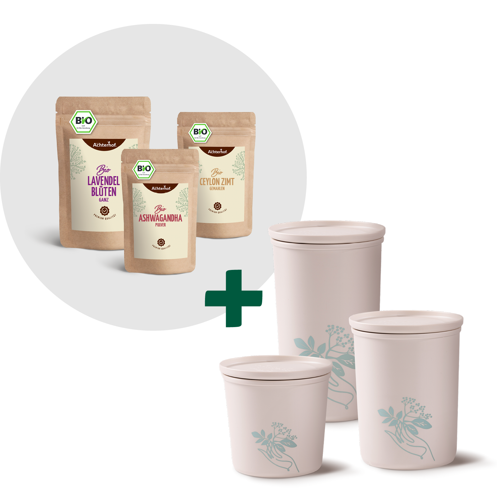 Mond Milch Mischung 3er Bio Set + Frischhaltedosen