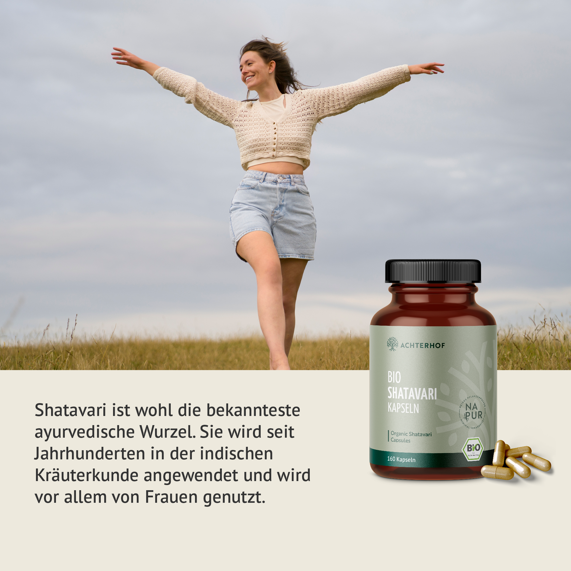 Shatavari Kapseln Bio (160 Kapseln)