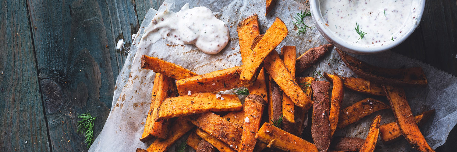 Süßkartoffelpommes 1500x500