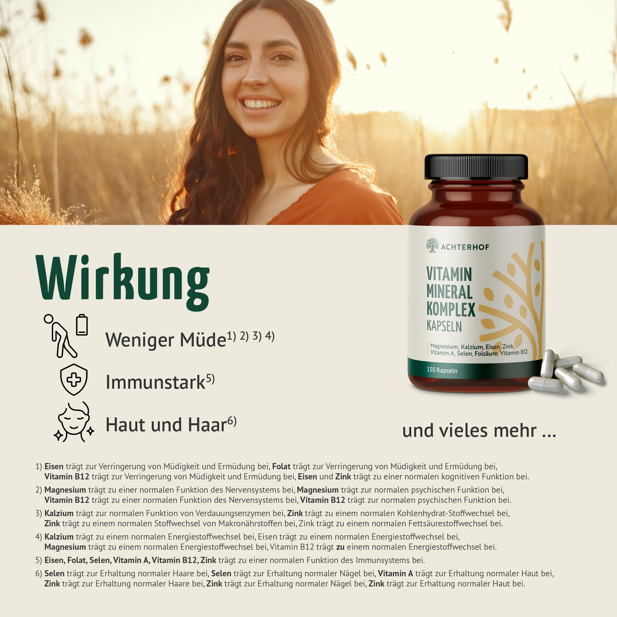 Vitamin Mineral Komplex (150 Kapseln)