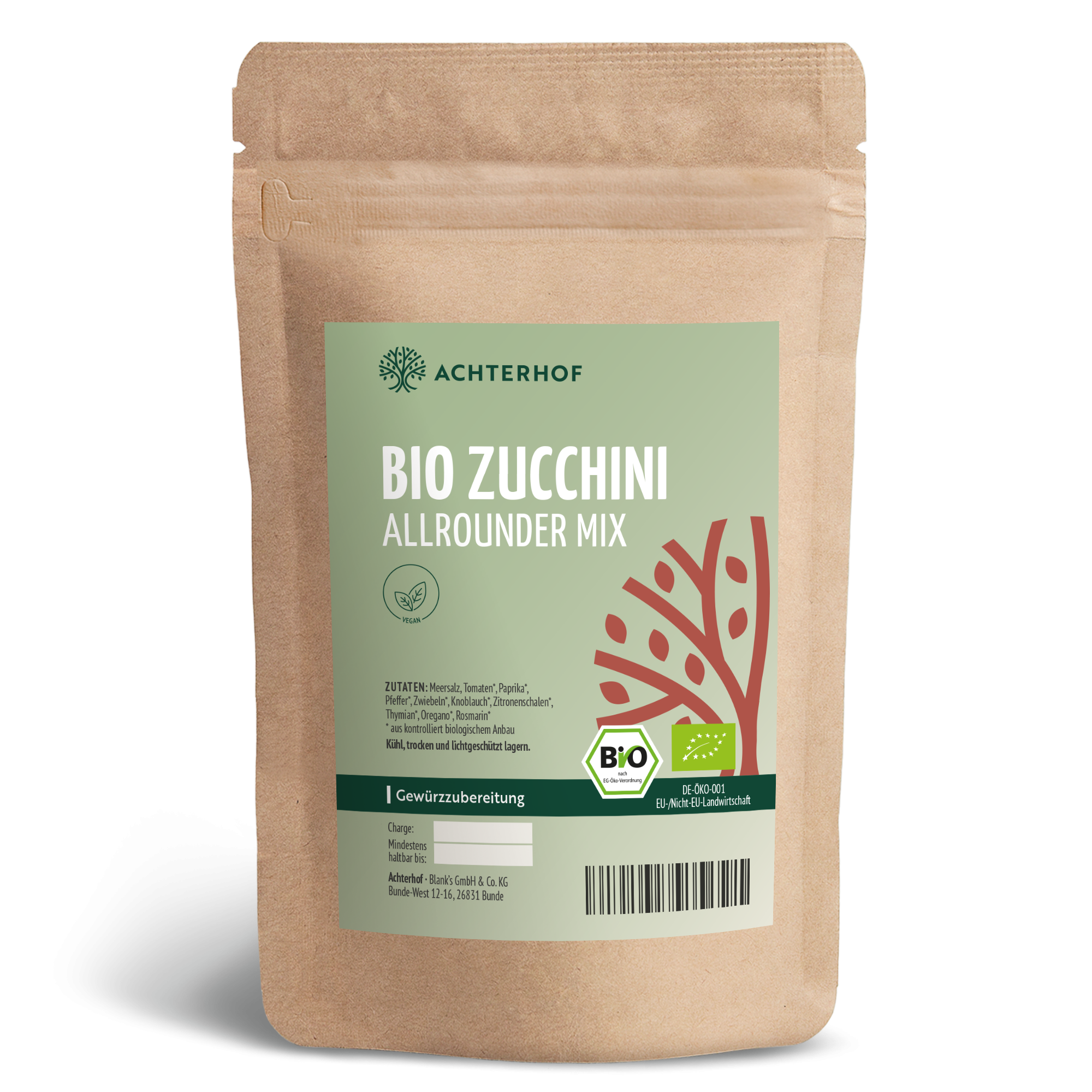 Bio Zucchini Allrounder Mix Gewürzzubereitung (100g)