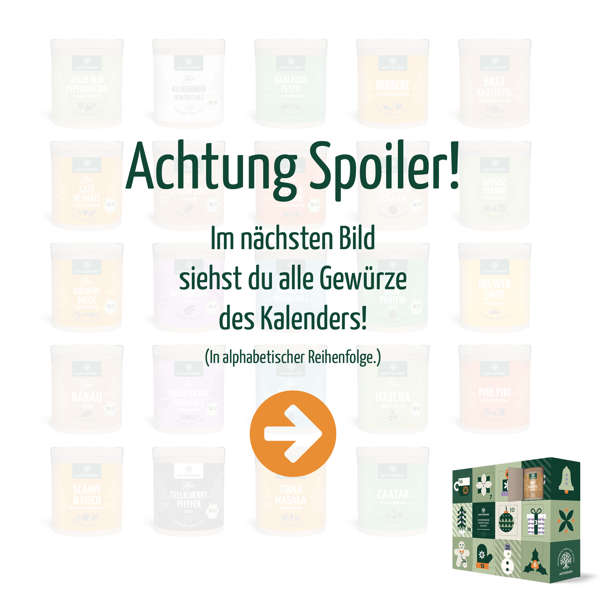 Gewürz-Adventskalender „Genussreise durch den Advent“