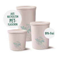 Frischhaltedosen 3er-Set aus recyceltem Kunststoff (rPET)