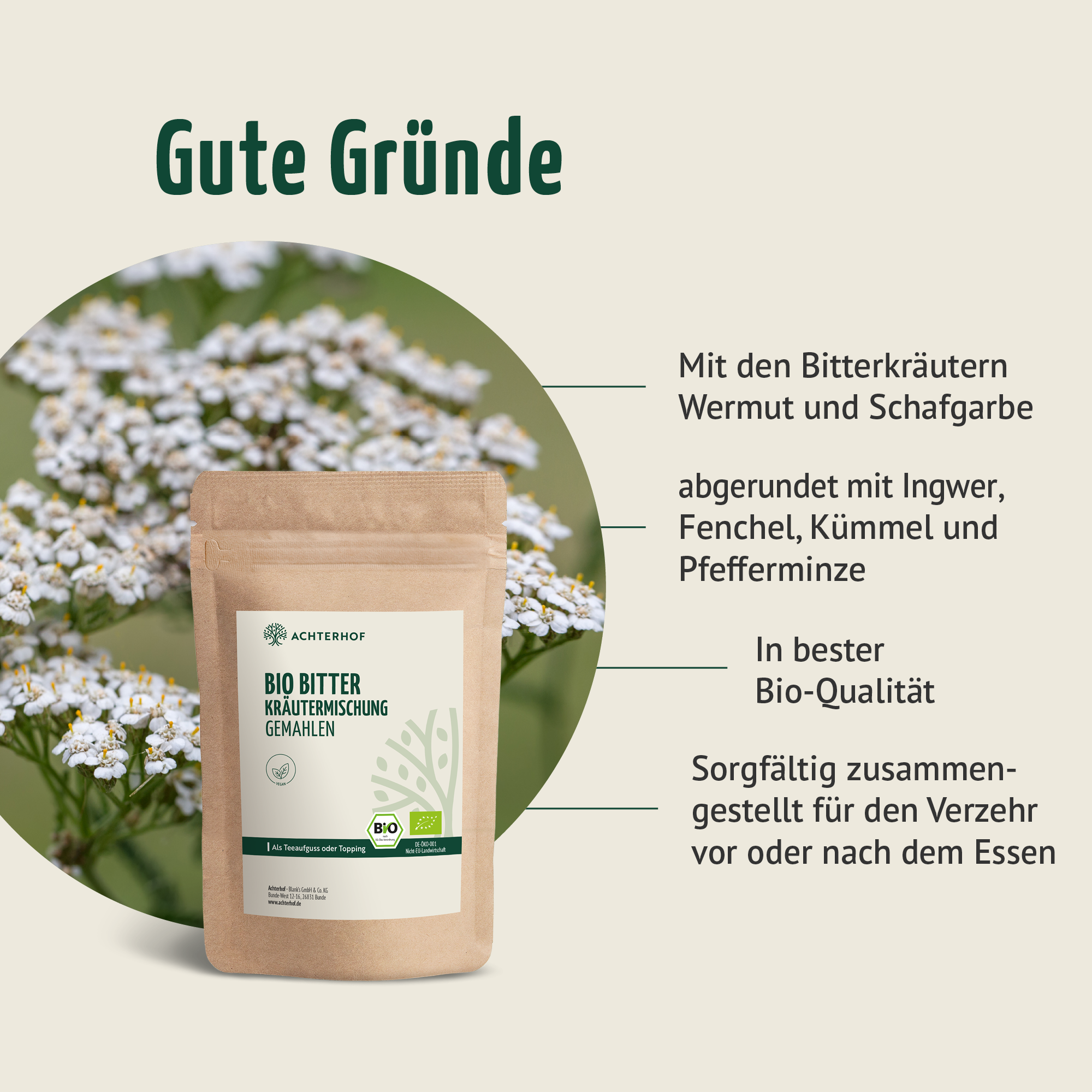 Bio Bitter Kräutermischung gemahlen (250g)