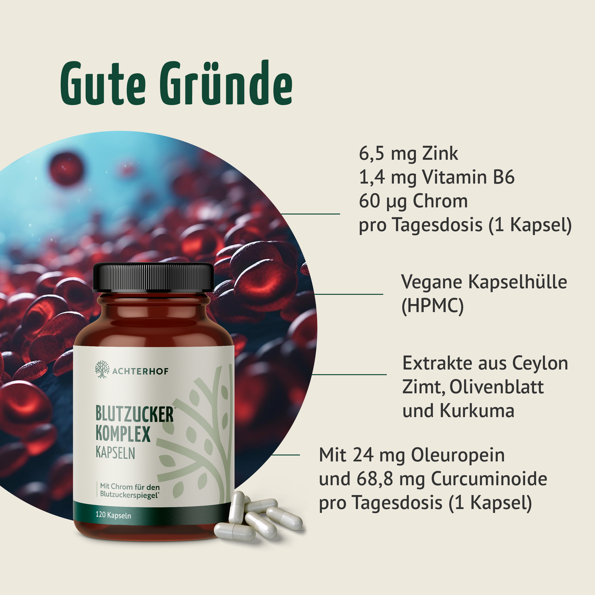 Blutzucker Komplex Kapseln (120 Kapseln)