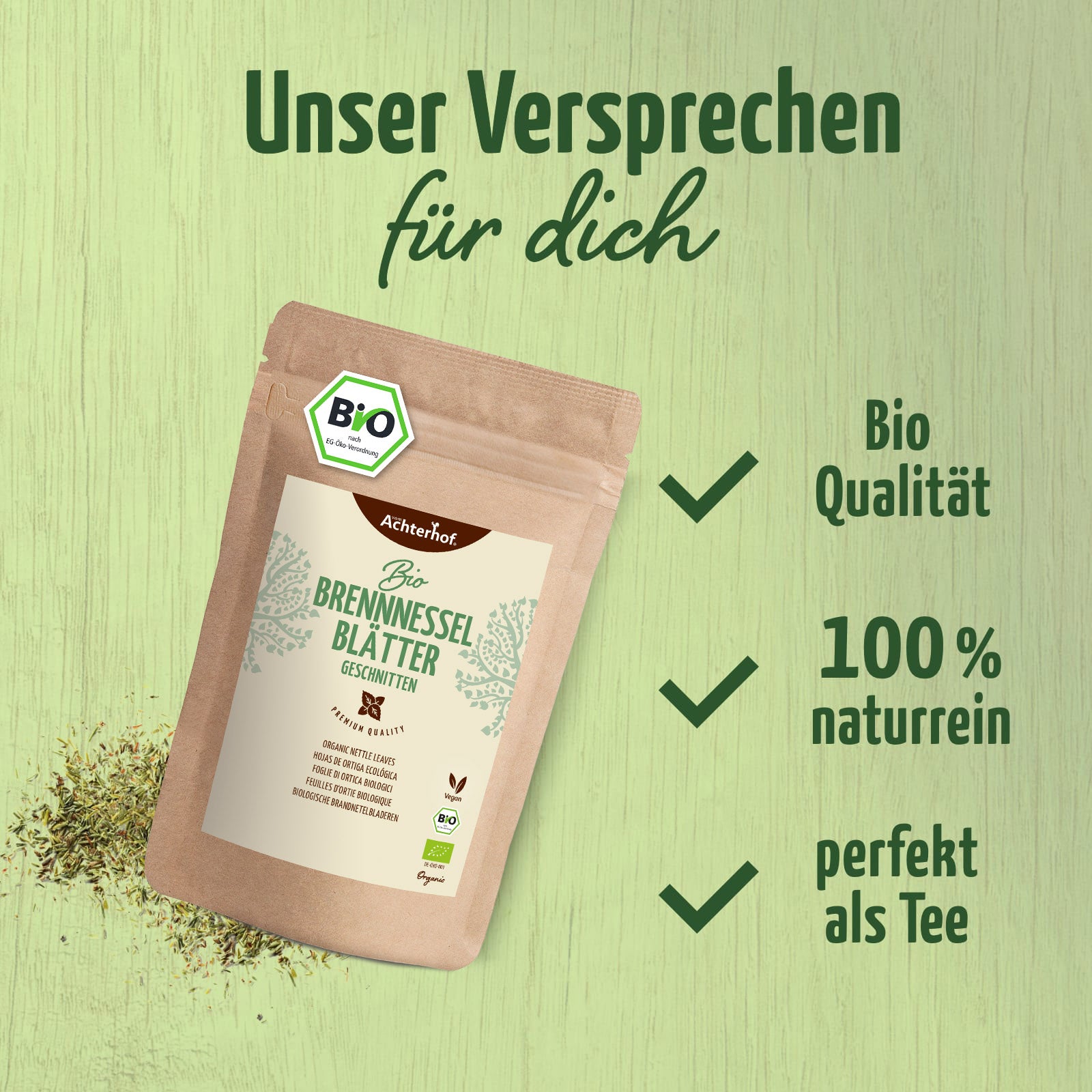 Brennnesselblätter geschnitten Bio (1000g)