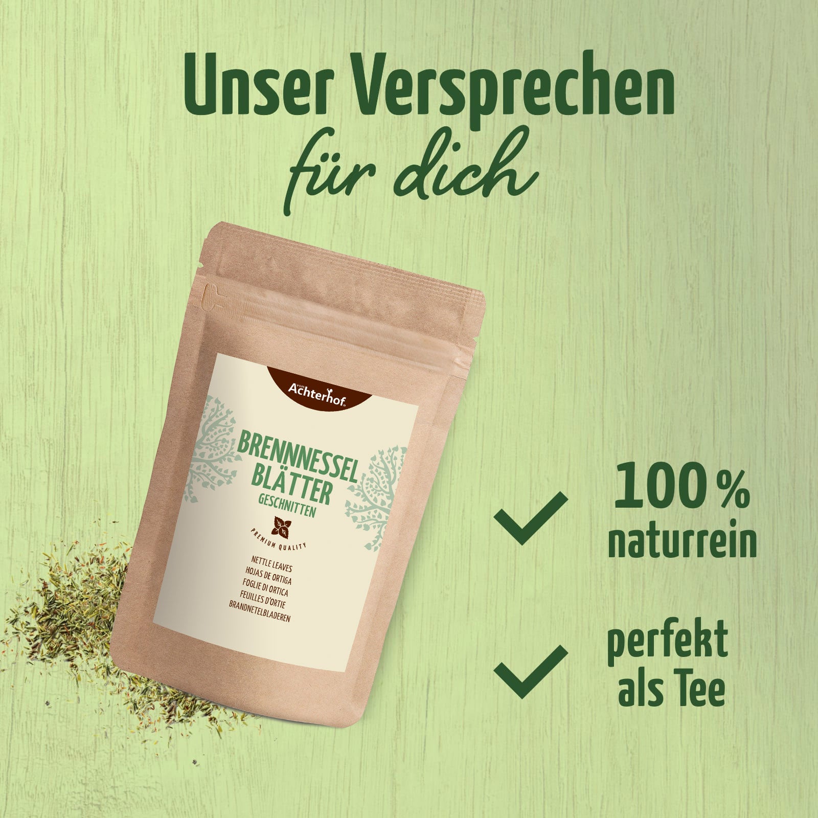 Brennnesselblätter geschnitten (500g)