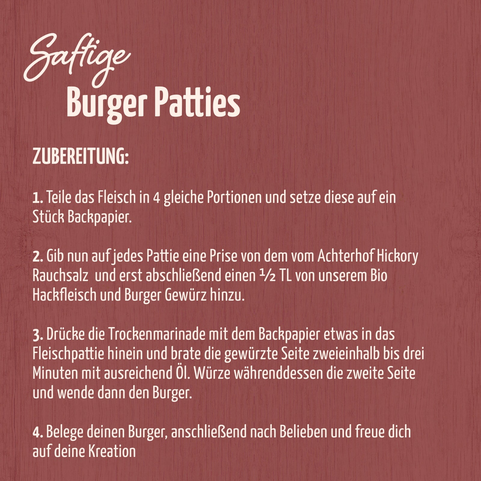 Burger Gewürzzubereitung Bio (52g)