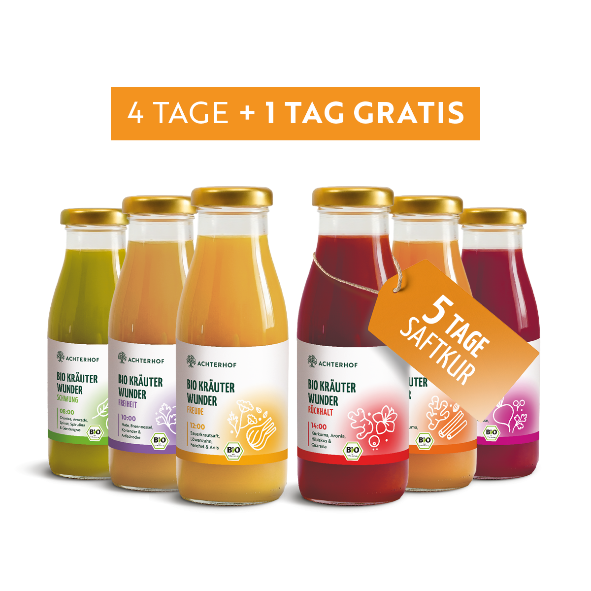 Kräuterwunder Bio Fastenkur 4+1 Tag gratis