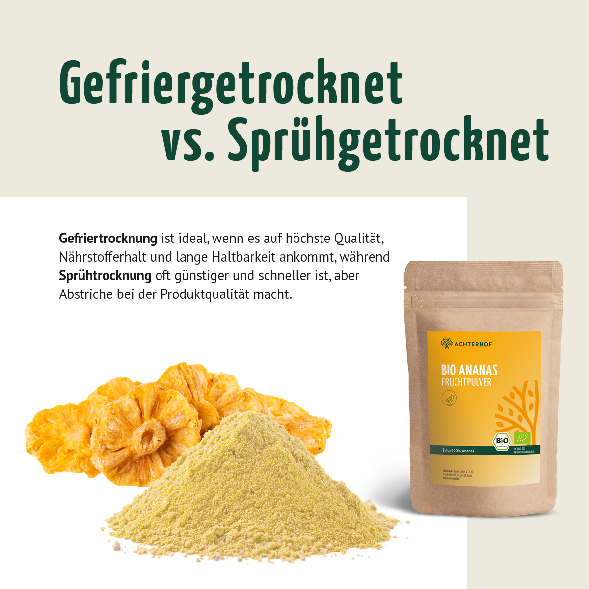 Bio Ananas Fruchtpulver (100g)