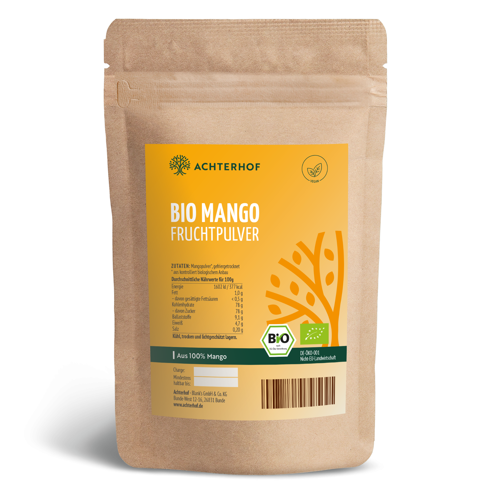 Bio Mango Fruchtpulver (100g)