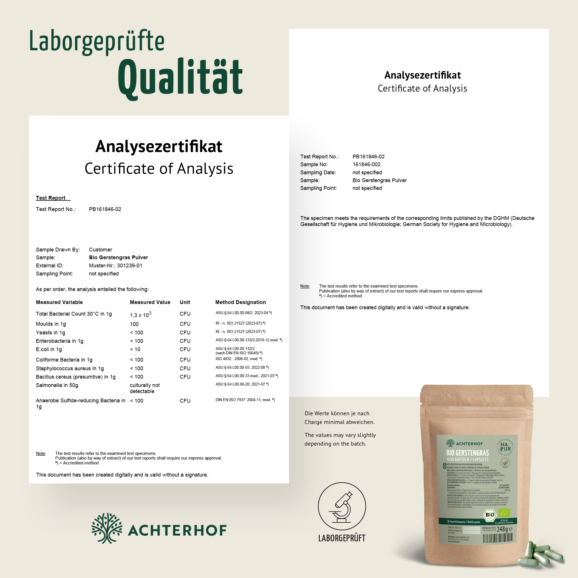 Bio Gerstengras Kapseln Nachfüllpack (400 Kapseln)