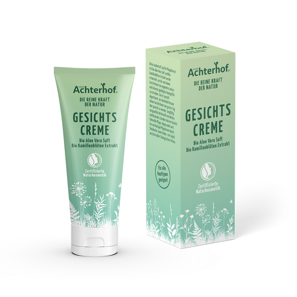 Gesichtscreme mit Bio Aloe Vera Saft und Bio Kamillenblütenextrakt (50