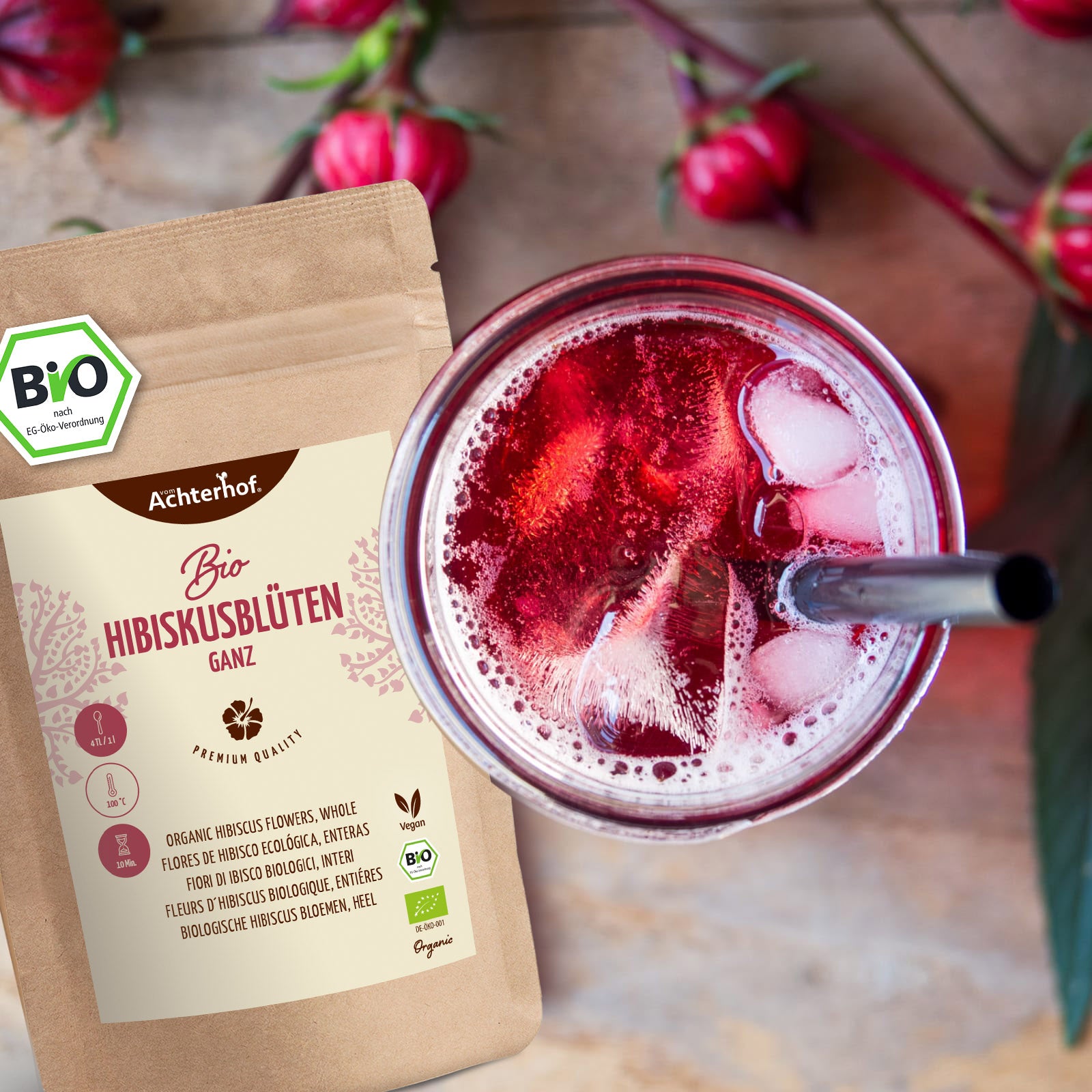 Hibiskusblüten ganz Bio (500g)