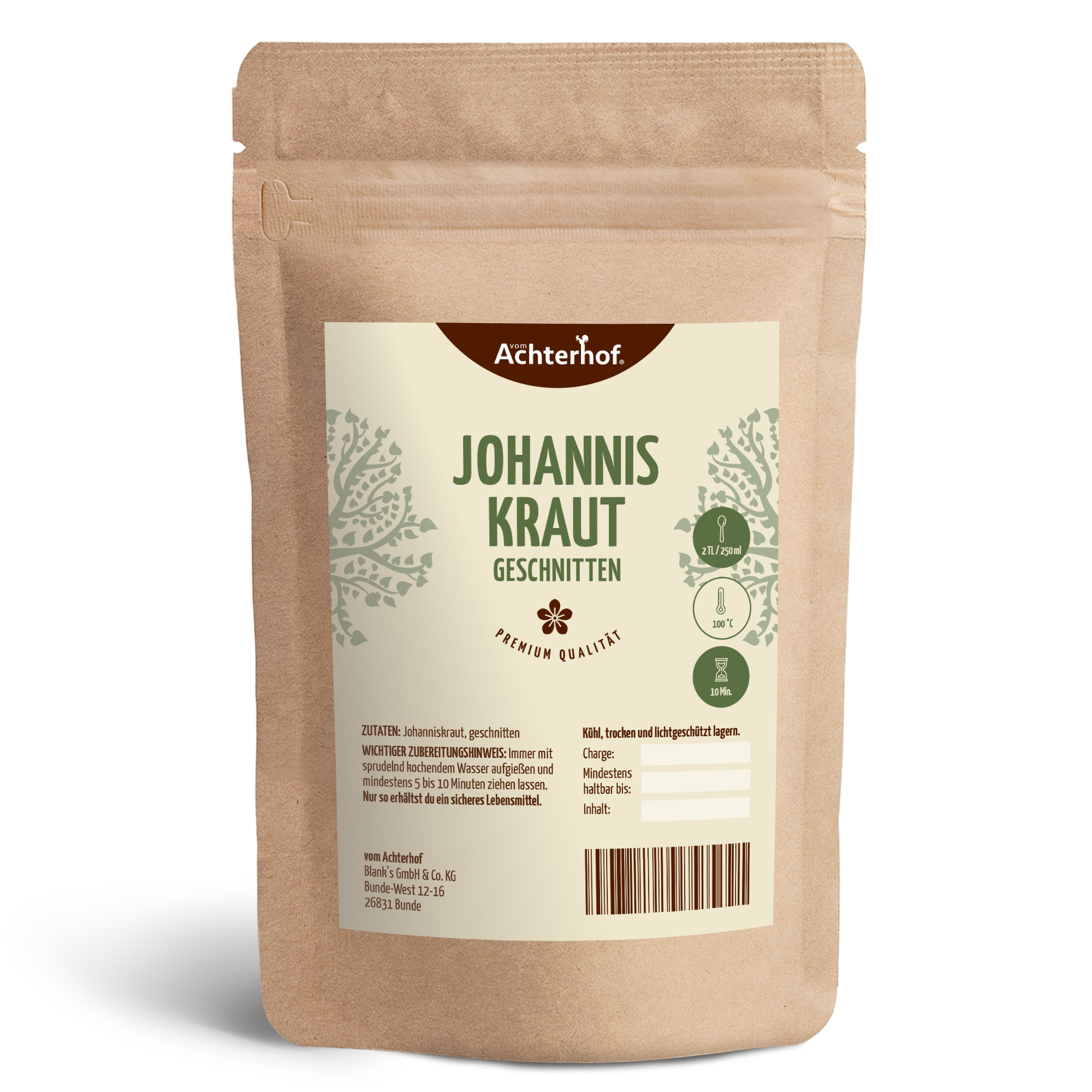 Johanniskraut geschnitten (250g)